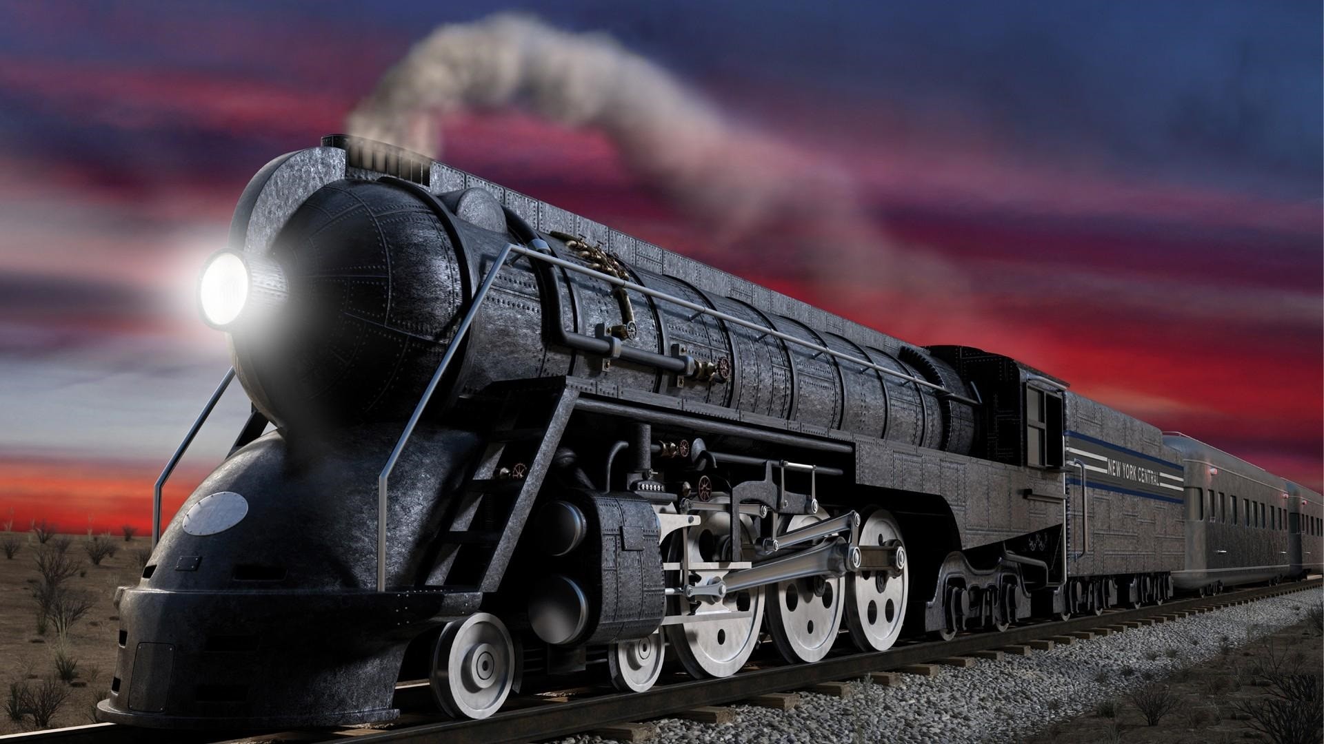 1920x1080 Steam Engine Train Running on the track HD Wallpaper