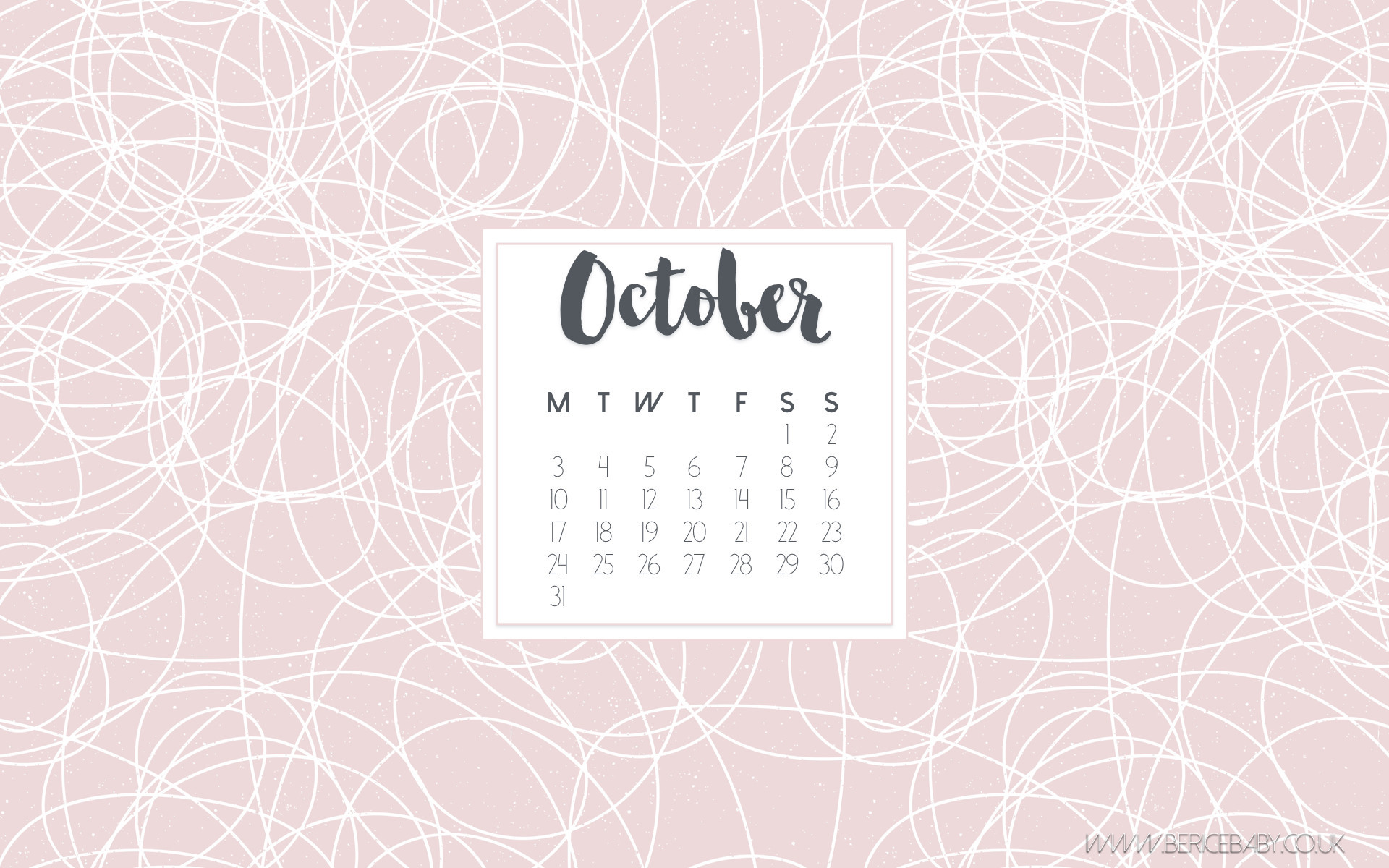 1920x1200 October 2017 Calendar Wallpaper – Printable Editable Blank .