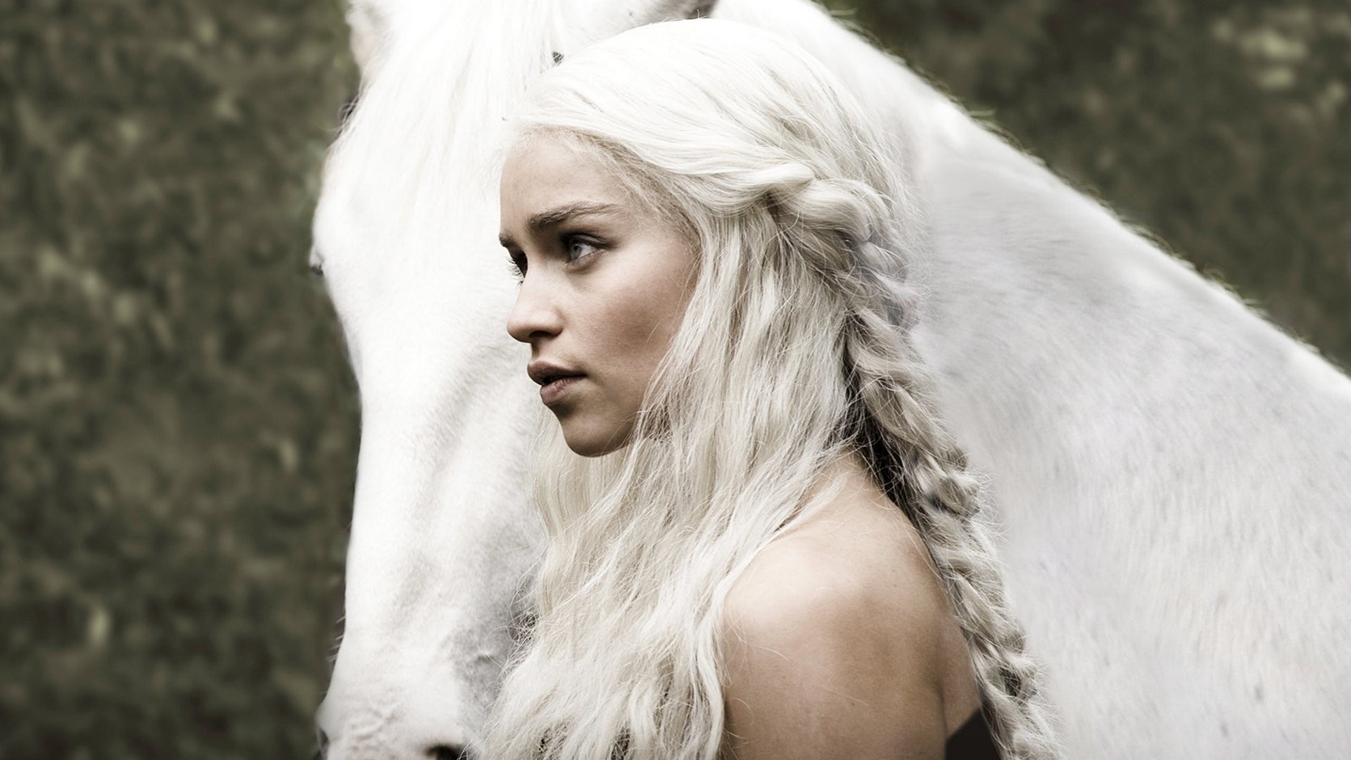 1920x1080 Daenerys-Targaryen-and-White-Horse-Game-of-Thrones-HD-Wallpaper
