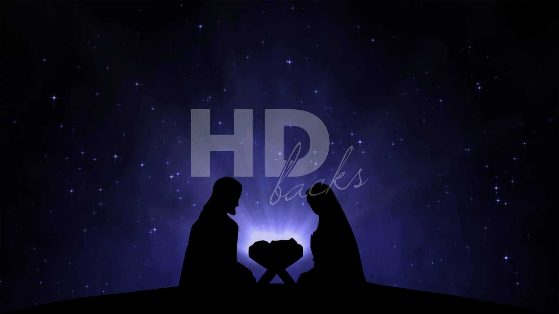 1920x1080 Nativity Silhouette - HD Background Loop