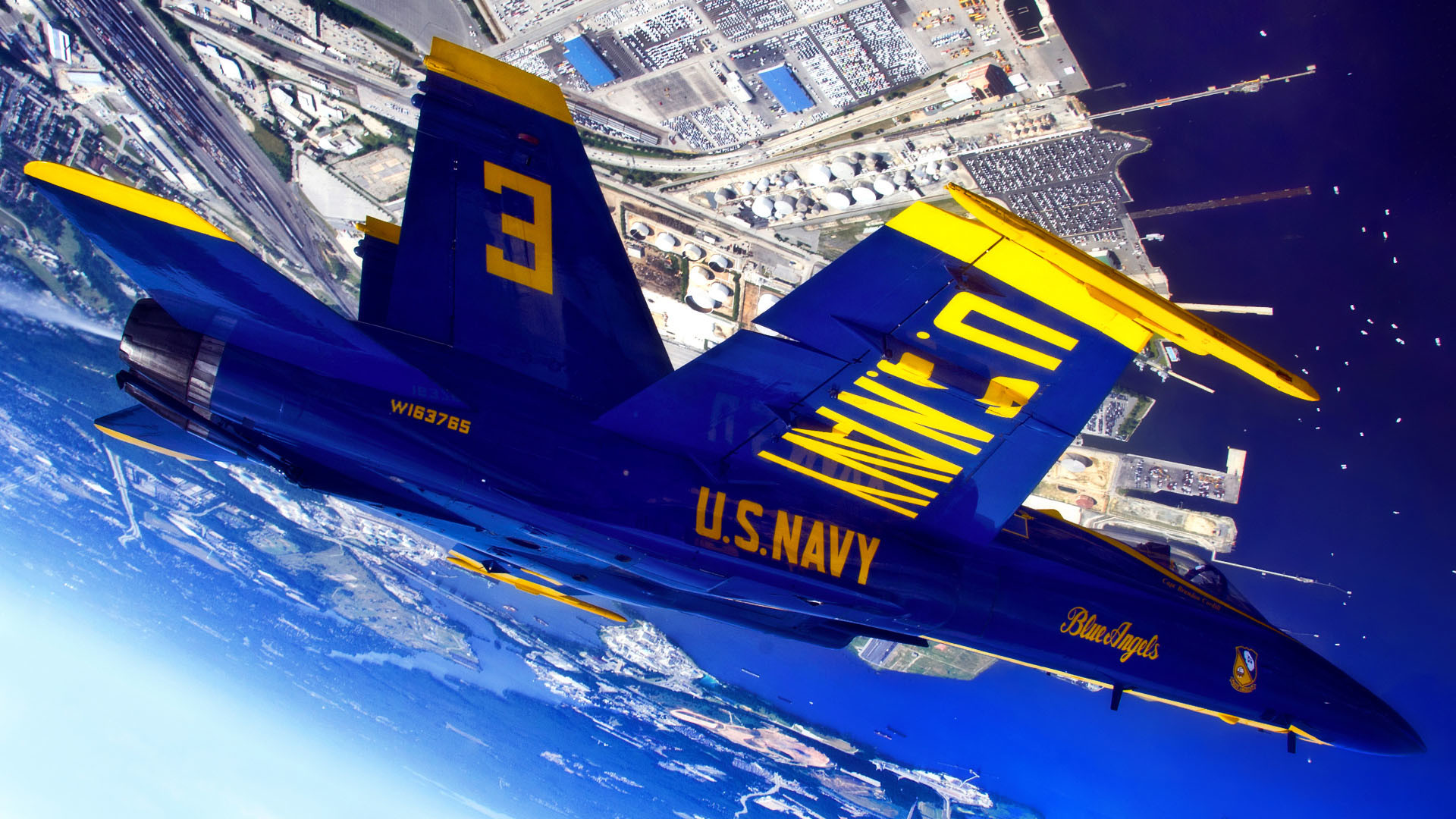 1920x1080 US Navy Blue Angels - Inverted view  wallpaper