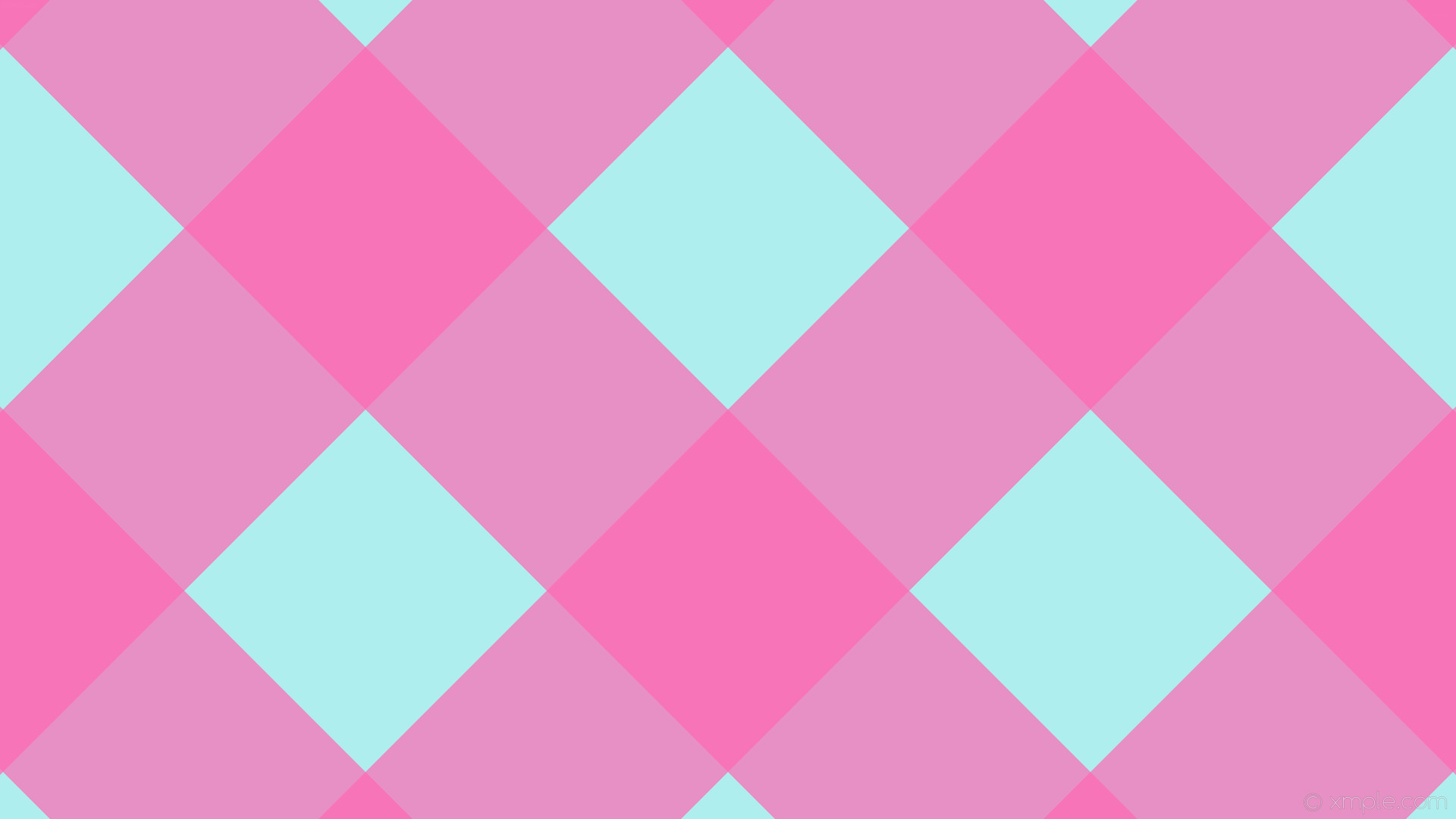 1920x1080 wallpaper gingham blue striped pink checker pale turquoise hot pink #afeeee  #ff69b4 315Â°