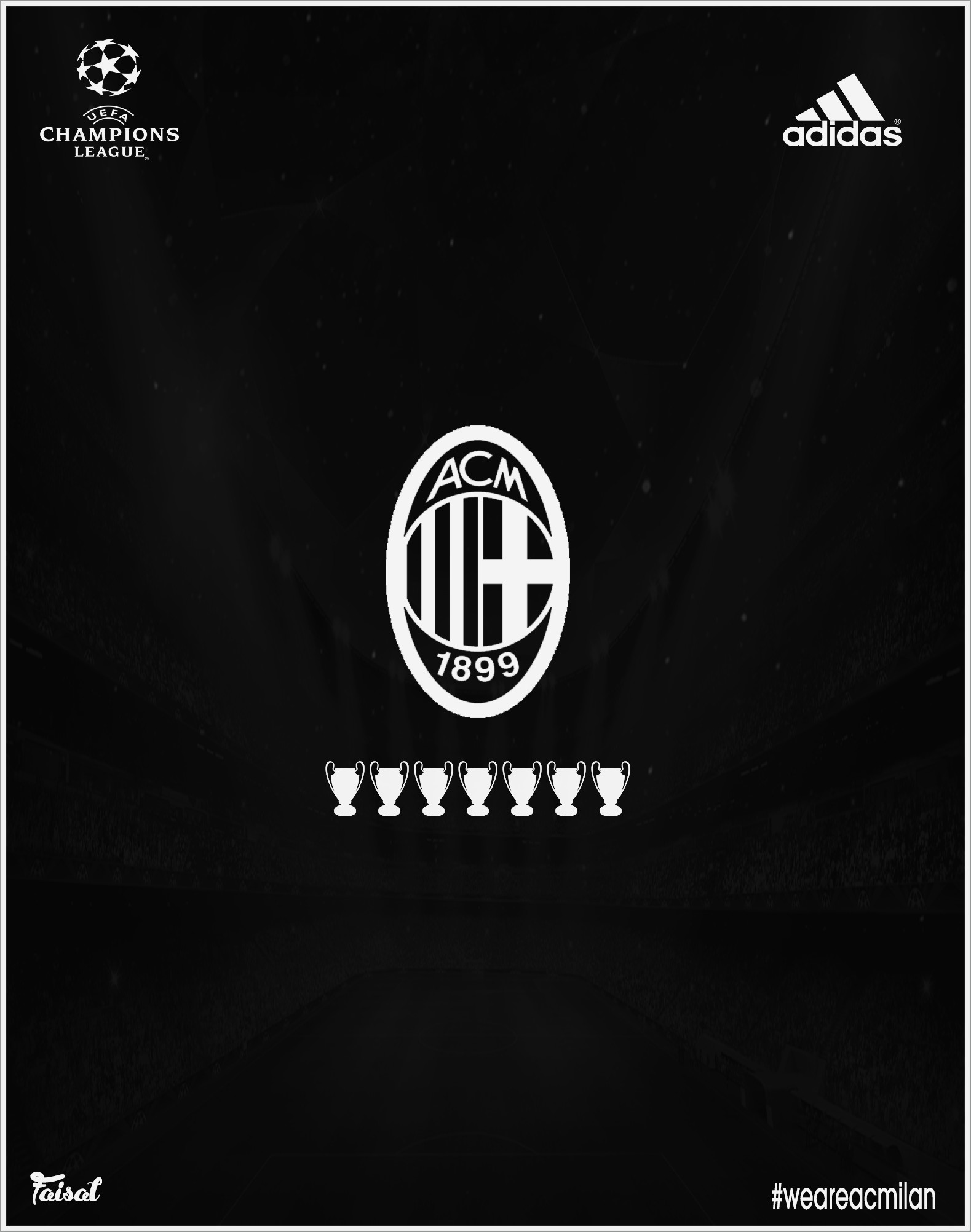 1579x2004 ... Ac Milan uefa champions league by FaisalDesignX