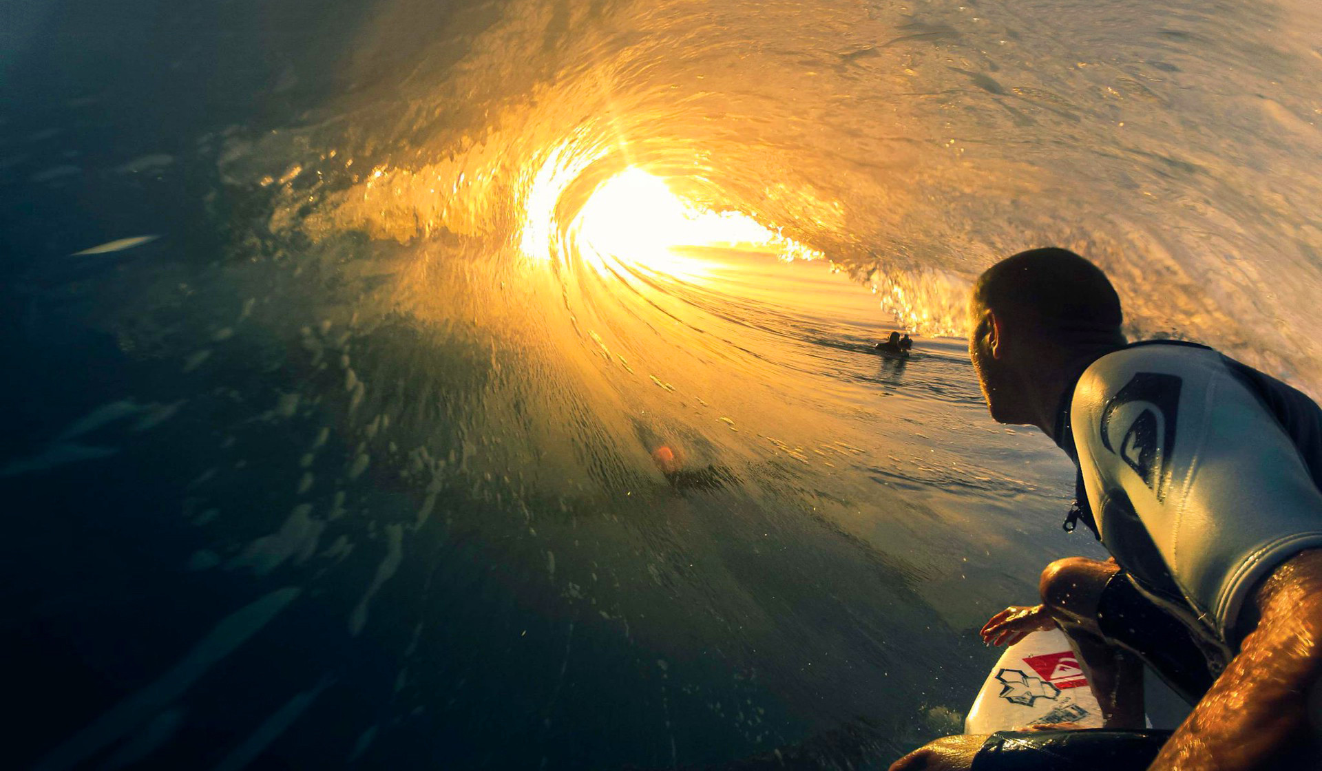 1920x1120 Surfing Big Wave Sunset Wallpapers Pictures Photos Images