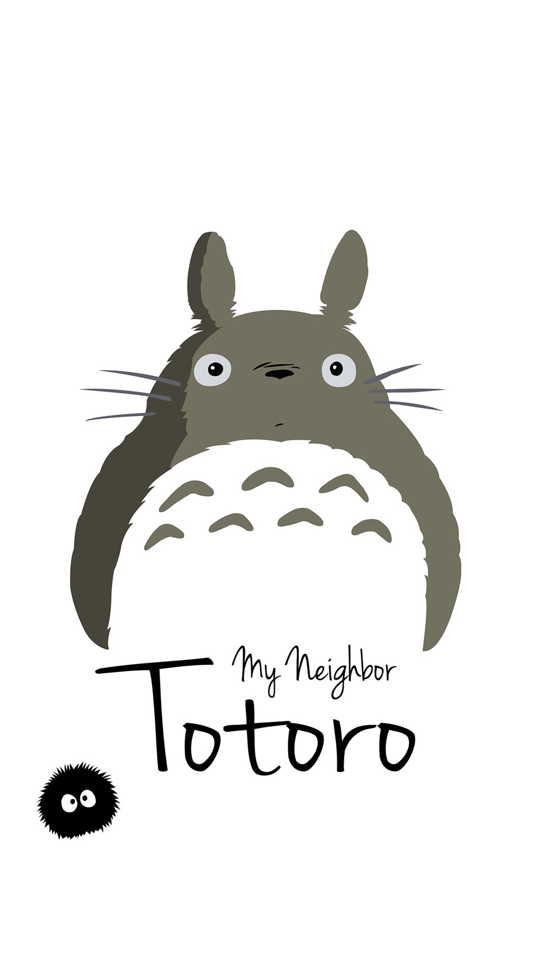 1080x1920 My Neighbor Totoro Art Minimal iPhone 6 wallpaper