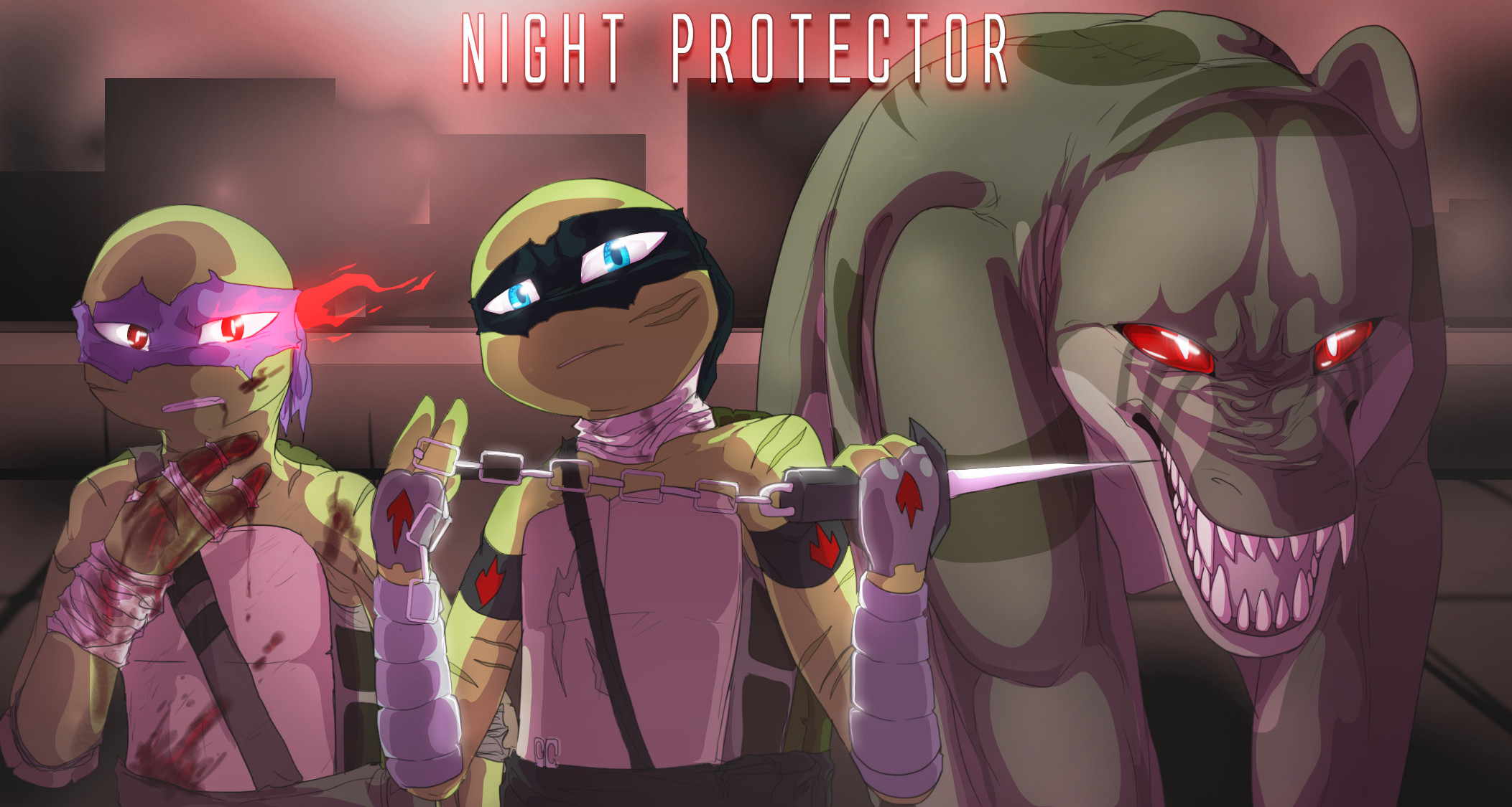 2105x1125 TMNT Night Protector Wallpaper by GolzyDee TMNT Night Protector Wallpaper  by GolzyDee