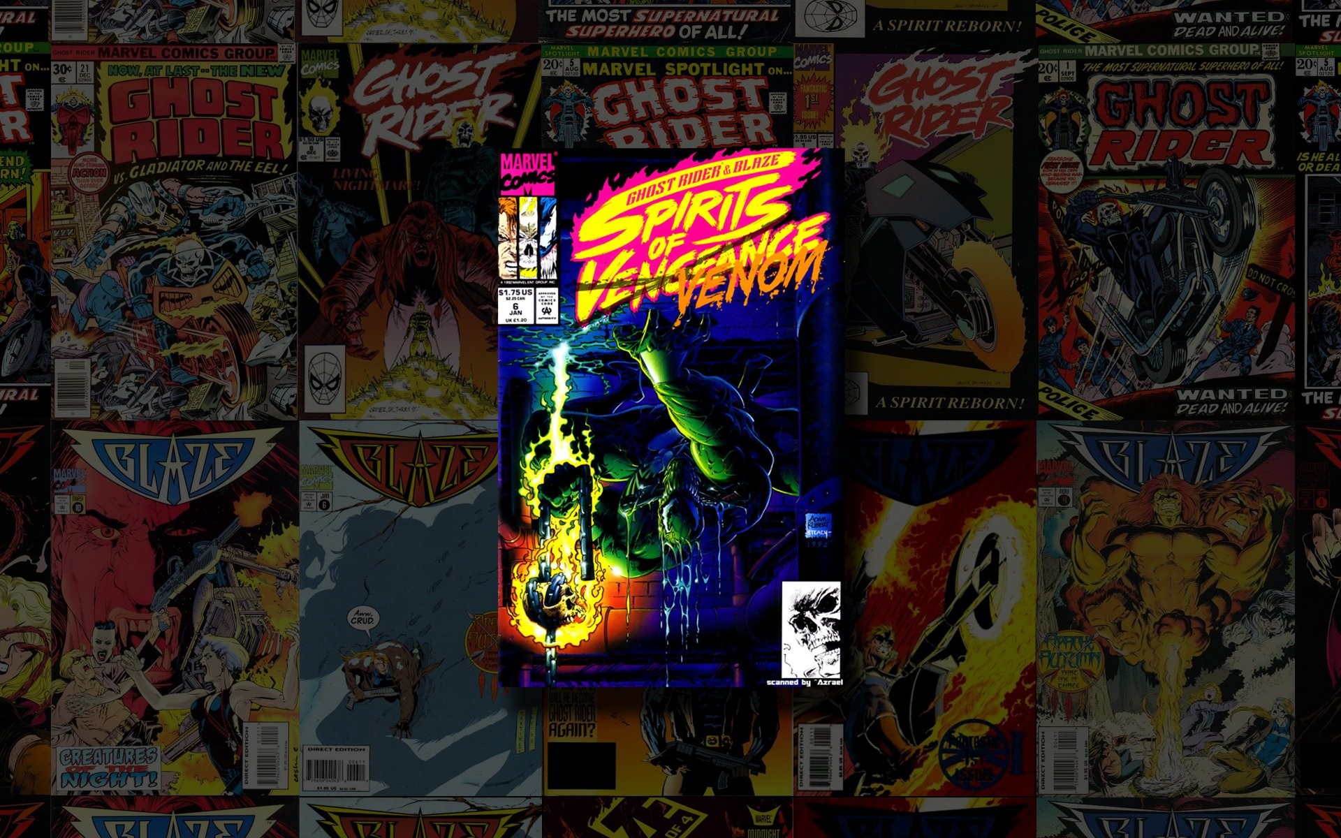 1920x1200 Comics - Ghost Rider/blaze: Spirits Of Vengeance Ghost Rider Venom Wallpaper