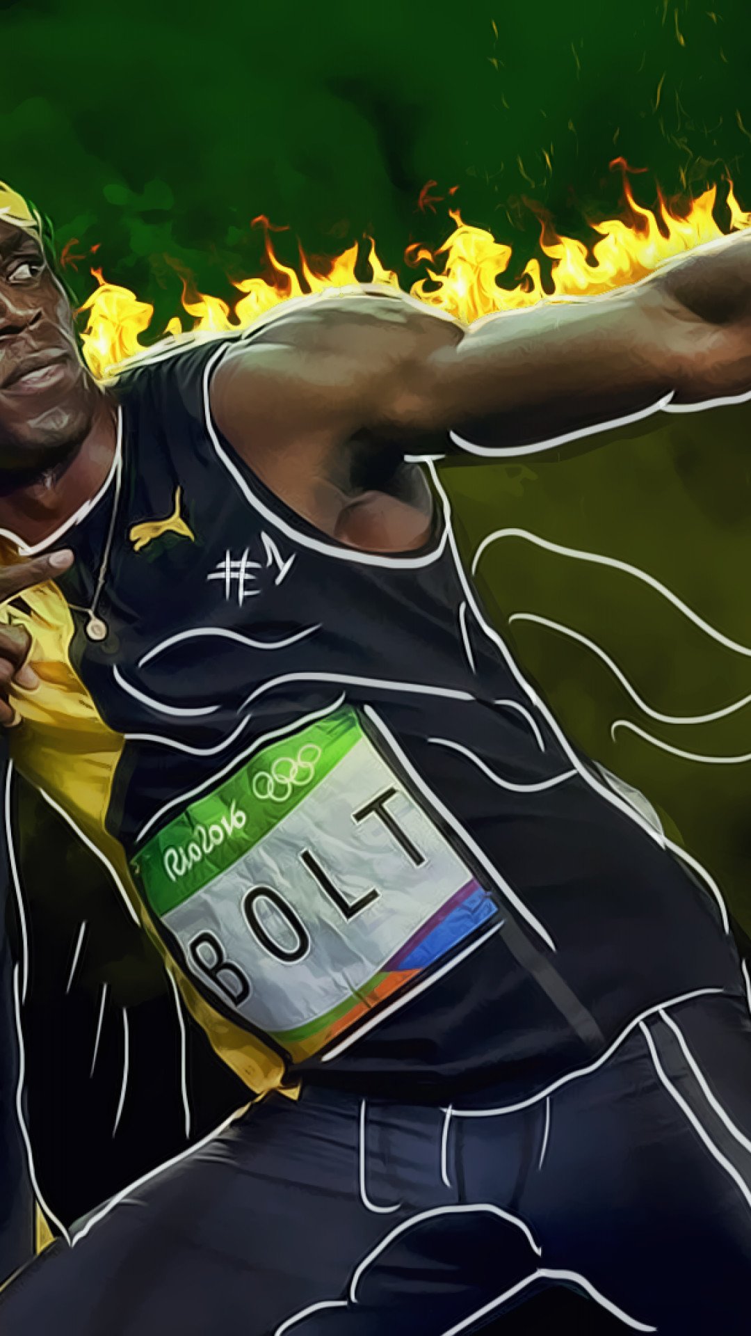 Usain Bolt Athletics Wallpaper for iPhone 5C