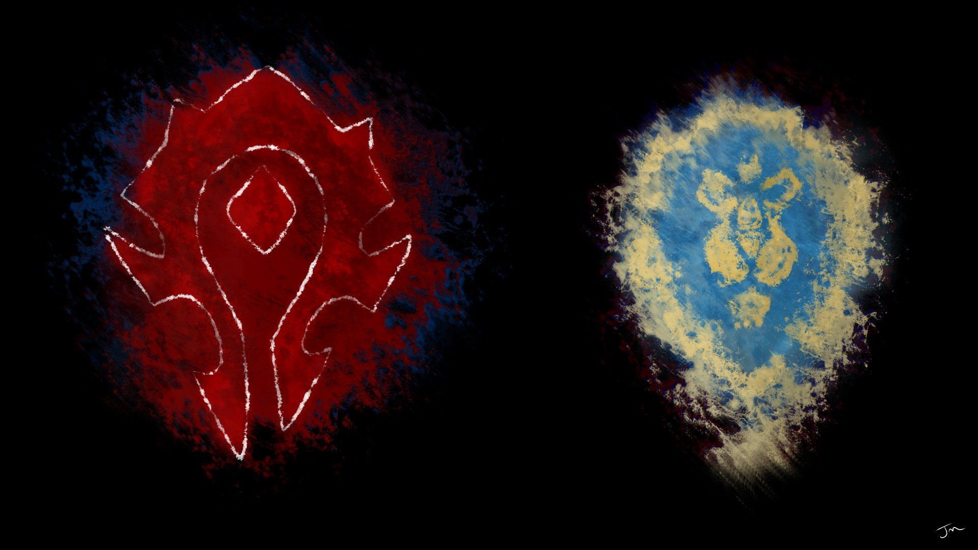 1920x1080 Alliance/Horde wallpaper I made! (1920 x 1080) Need #iPhone #