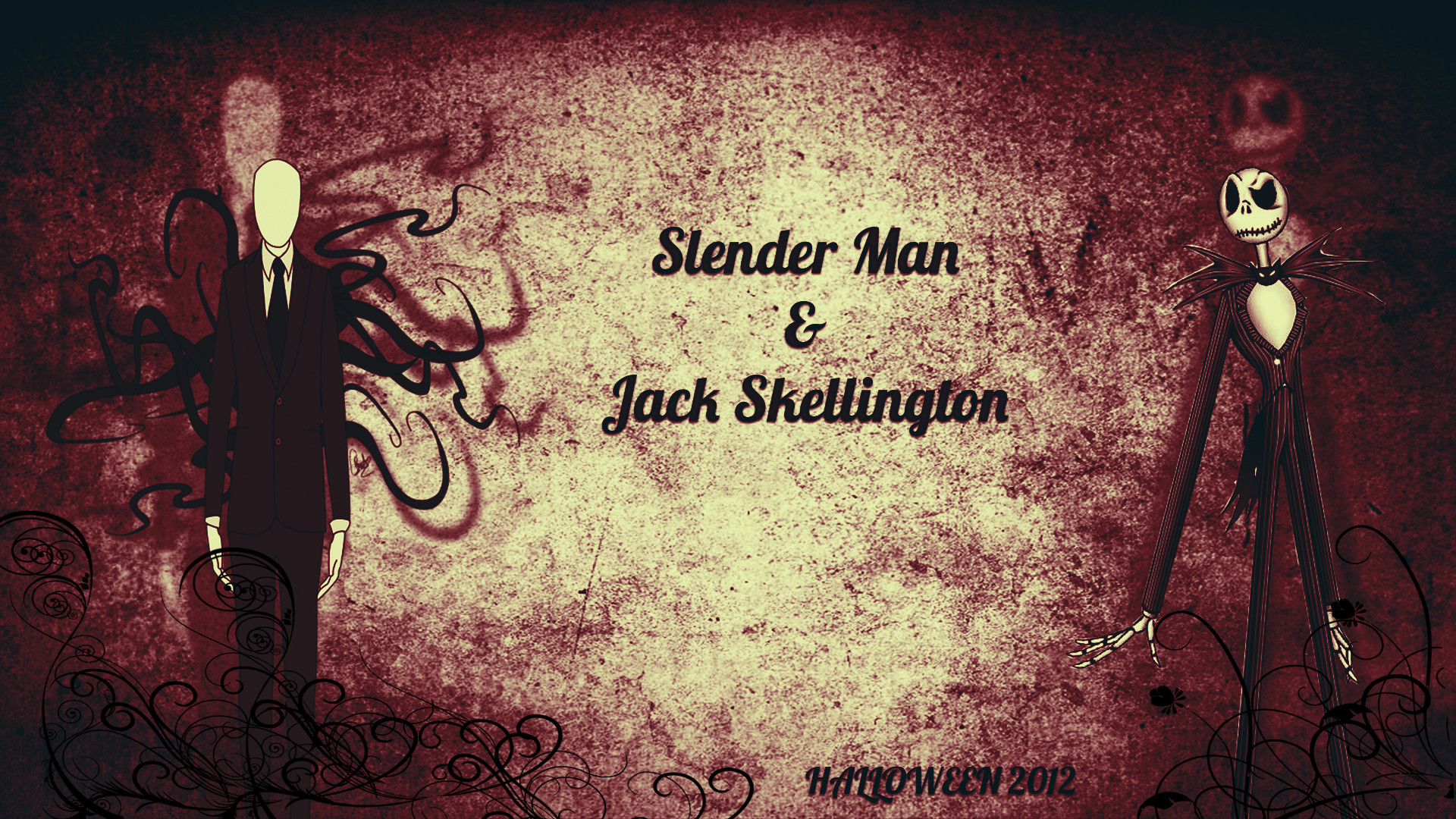1920x1080 ... BreakerDesignDLC Slender Man And Jack Skellington (Halloween 2012) by  BreakerDesignDLC