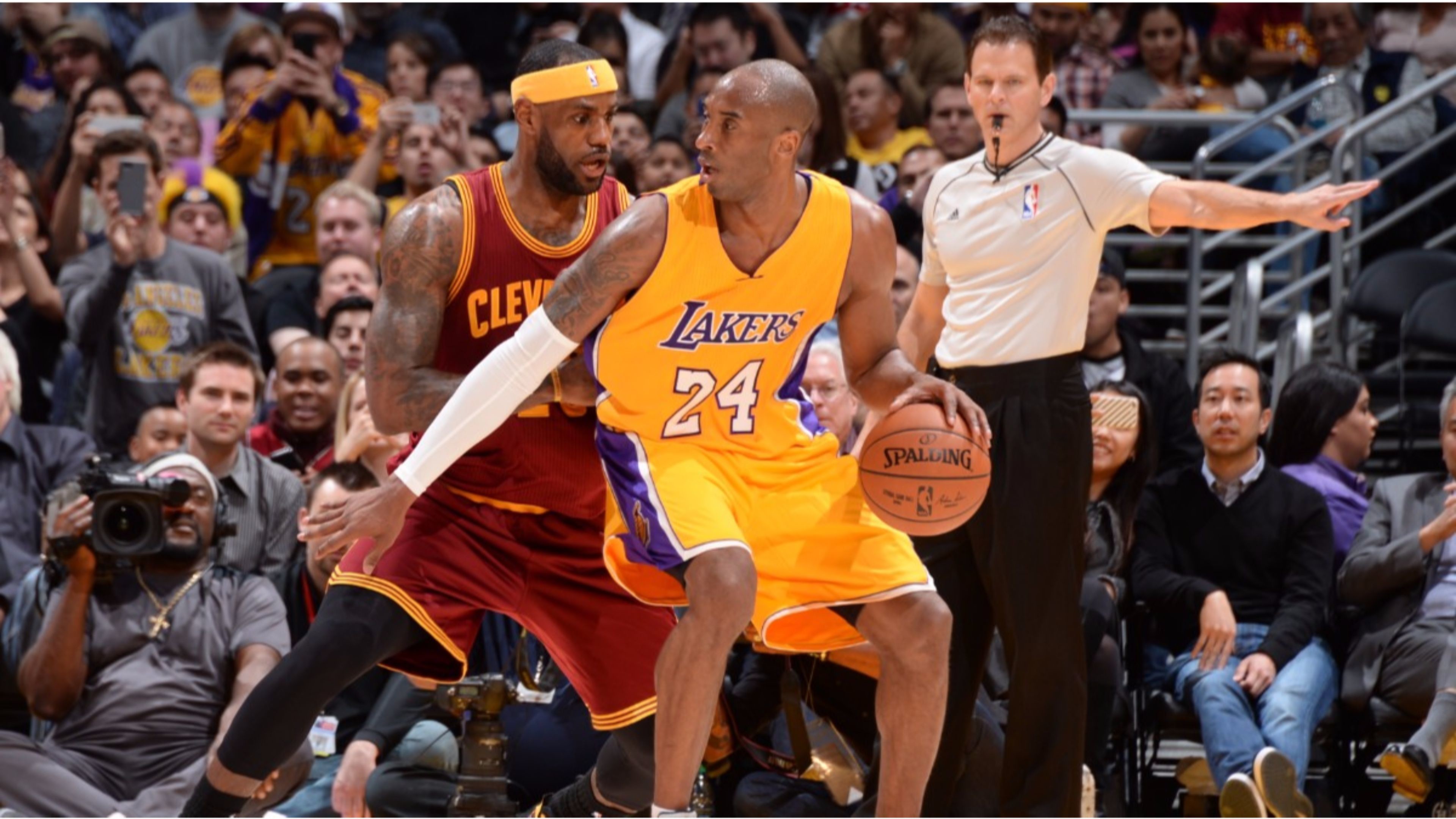 3840x2160 Lebron James vs La Lakers Kobe Bryant 4K Wallpaper