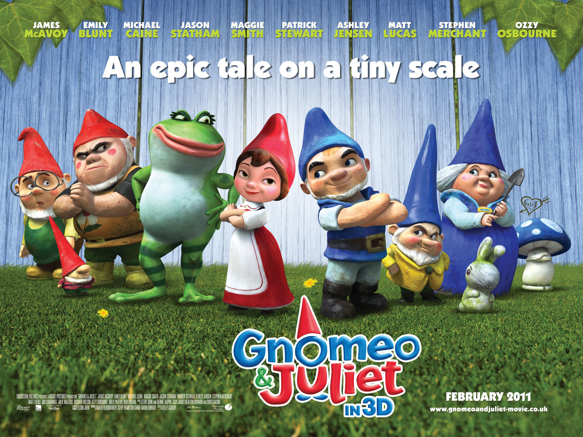 1936x1451 Cast of Gnomeo and Juliet Movie Poster Wallpaper