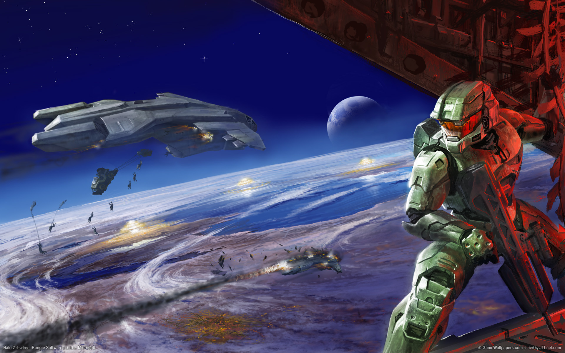 1920x1200 Free download Halo 2 Background.