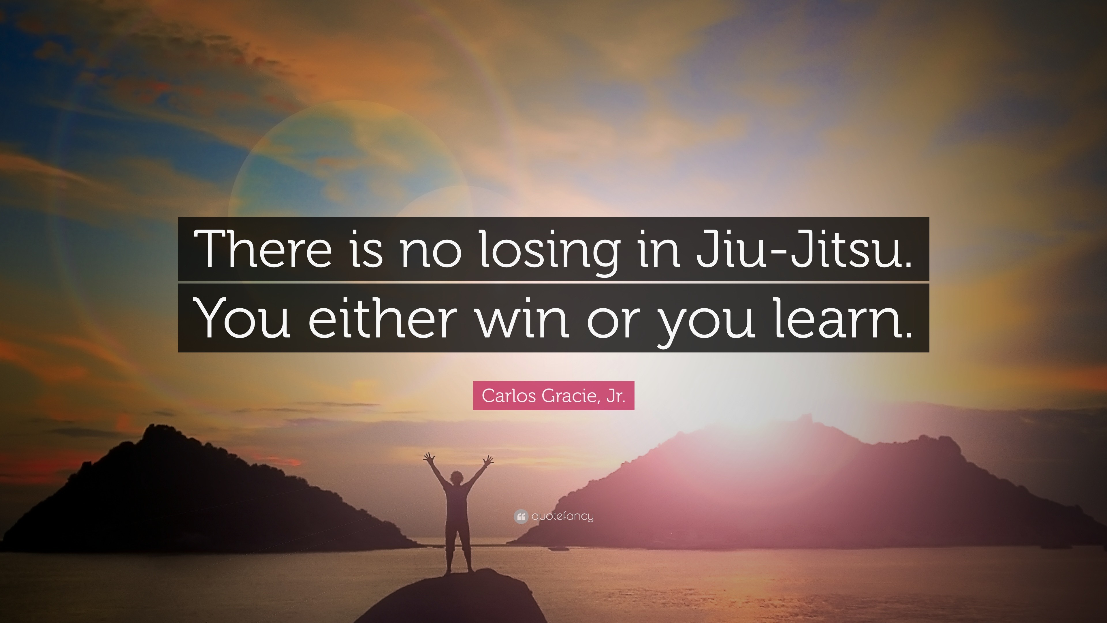 3840x2160 Carlos Gracie, Jr. Quote: “There is no losing in Jiu-Jitsu