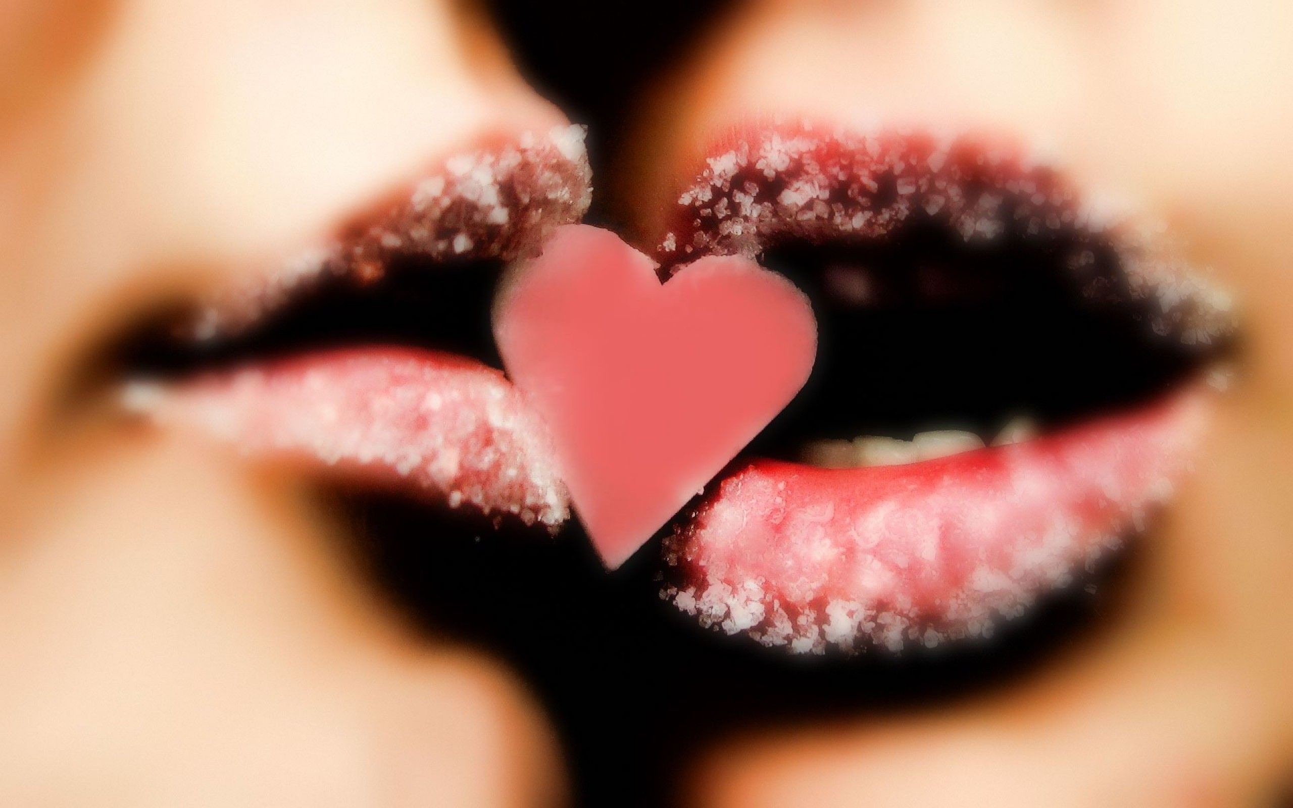 2560x1600 Sweet Lips Love Kiss Wallpaper HD Download Of Cute Love