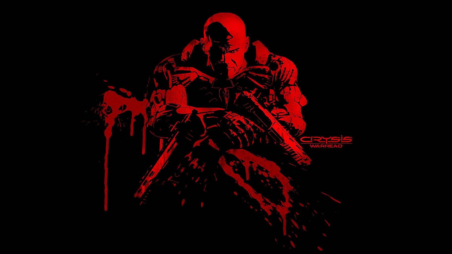 1920x1080 blood red | Psycho In Blood Red - Action Games Wallpaper Image featuring  Crysis .