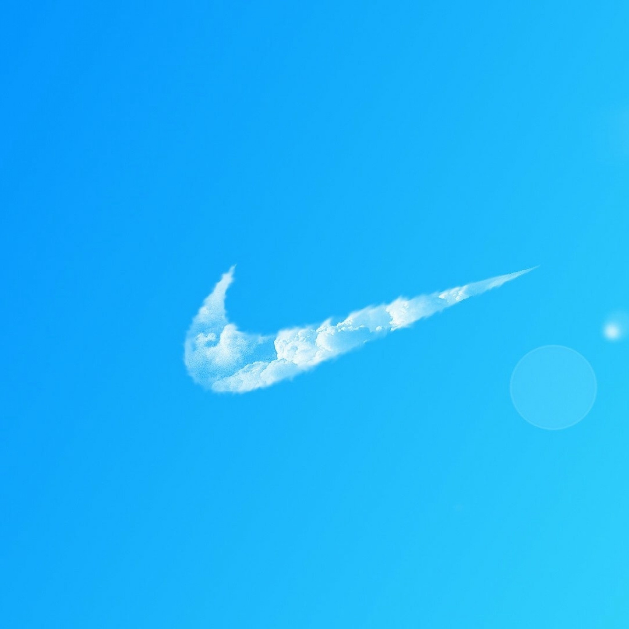 2048x2048  Wallpaper nike, sign, sky, clear weather