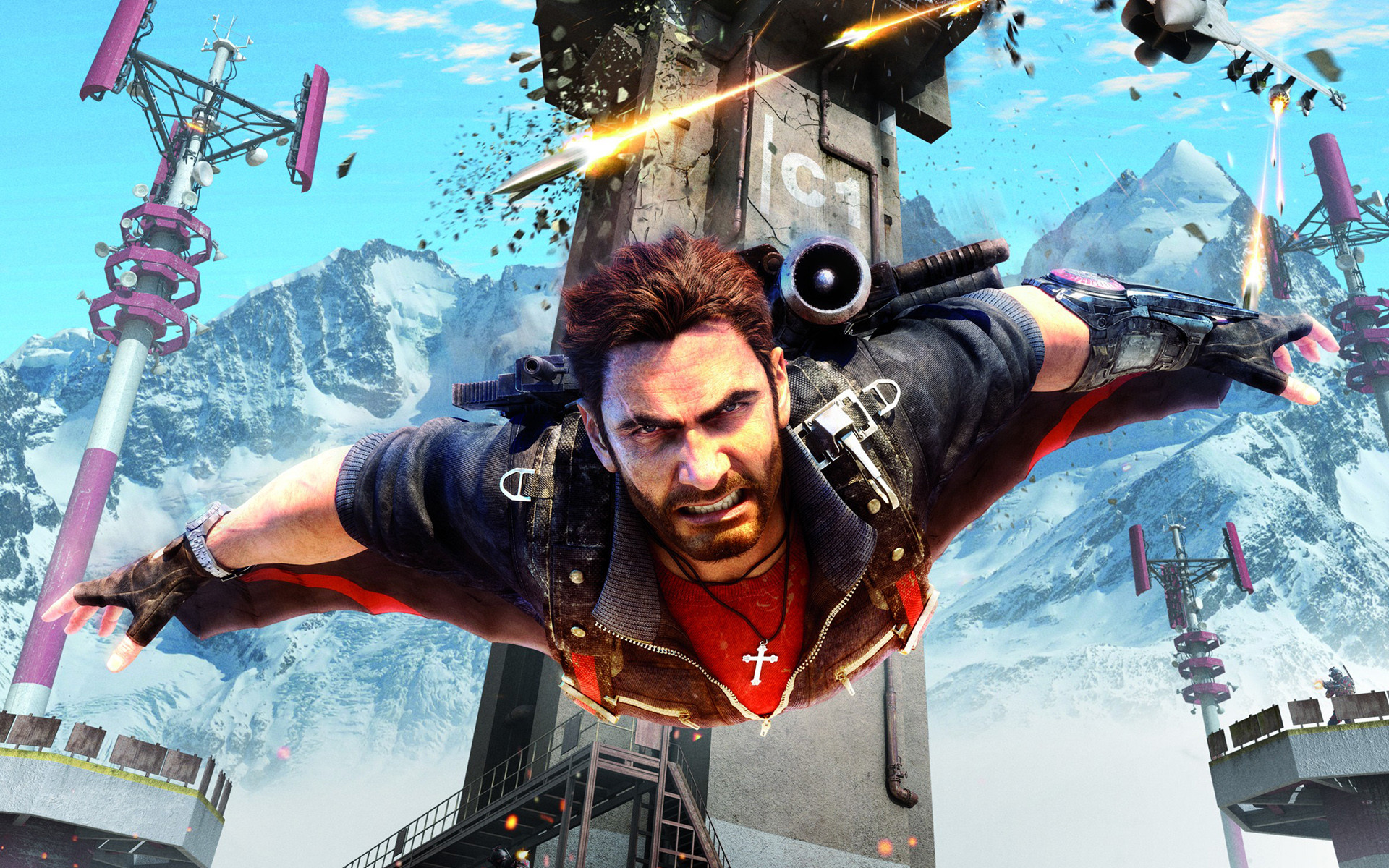 1920x1200 Computerspiele - Just Cause 3 Rico Rodriguez (Just Cause) Wingsuit Wallpaper