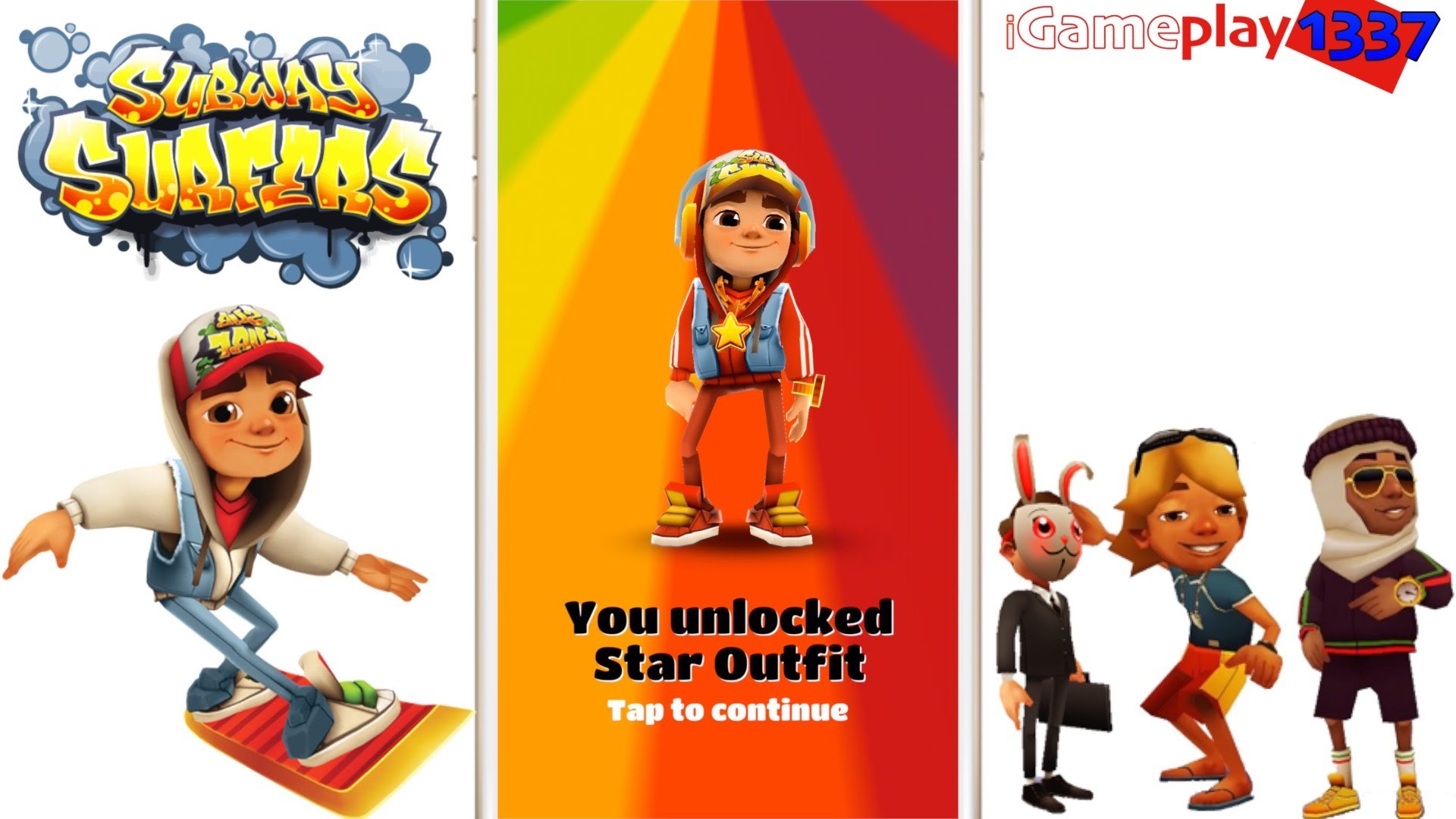 1920x1080 Subway Surfers - JAKE STAR OUTFIT Character - Review / Gameplay - YouTube