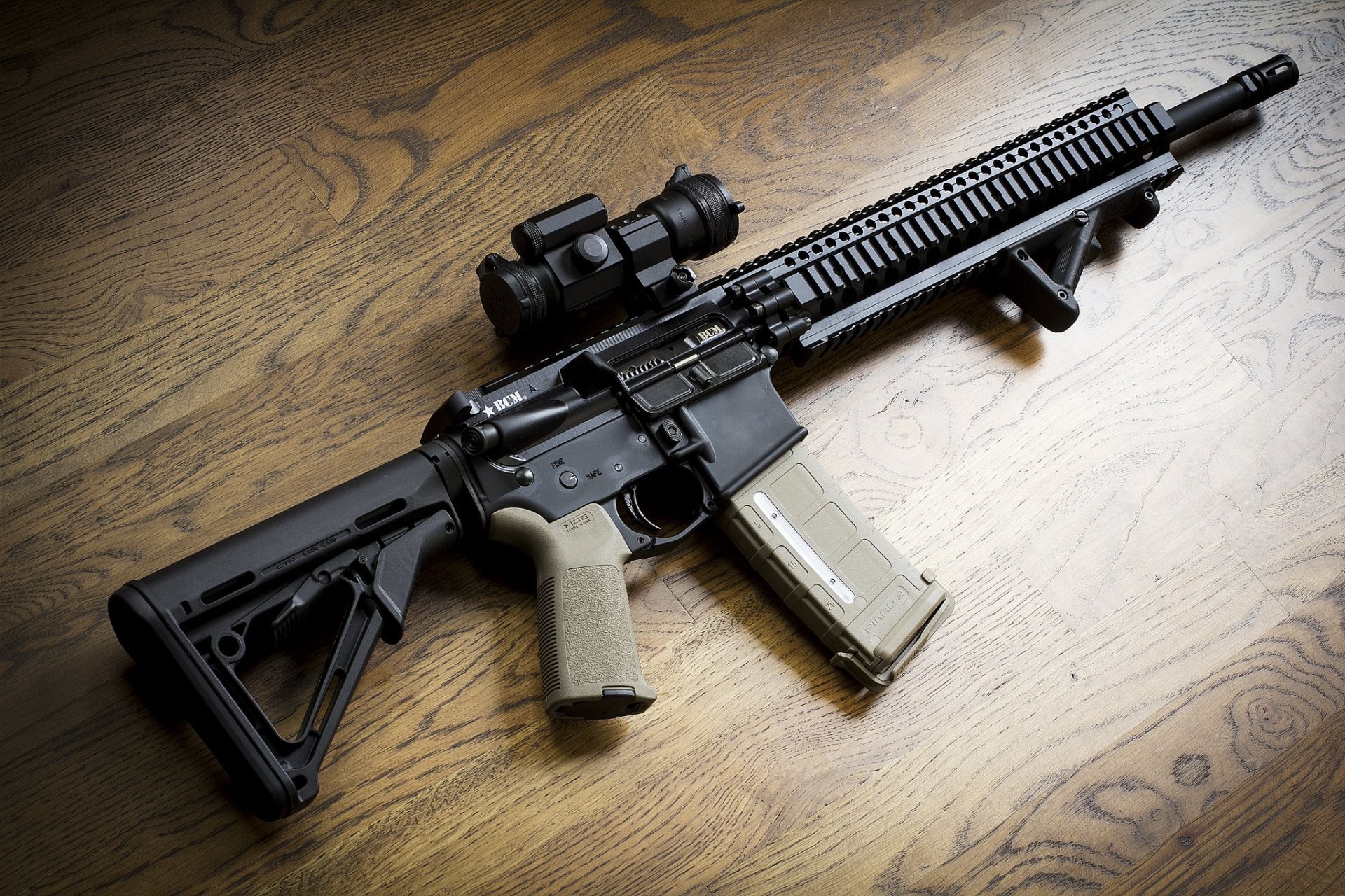 1920x1280 ar-15 bcm assault rifle assault rifle background weapon