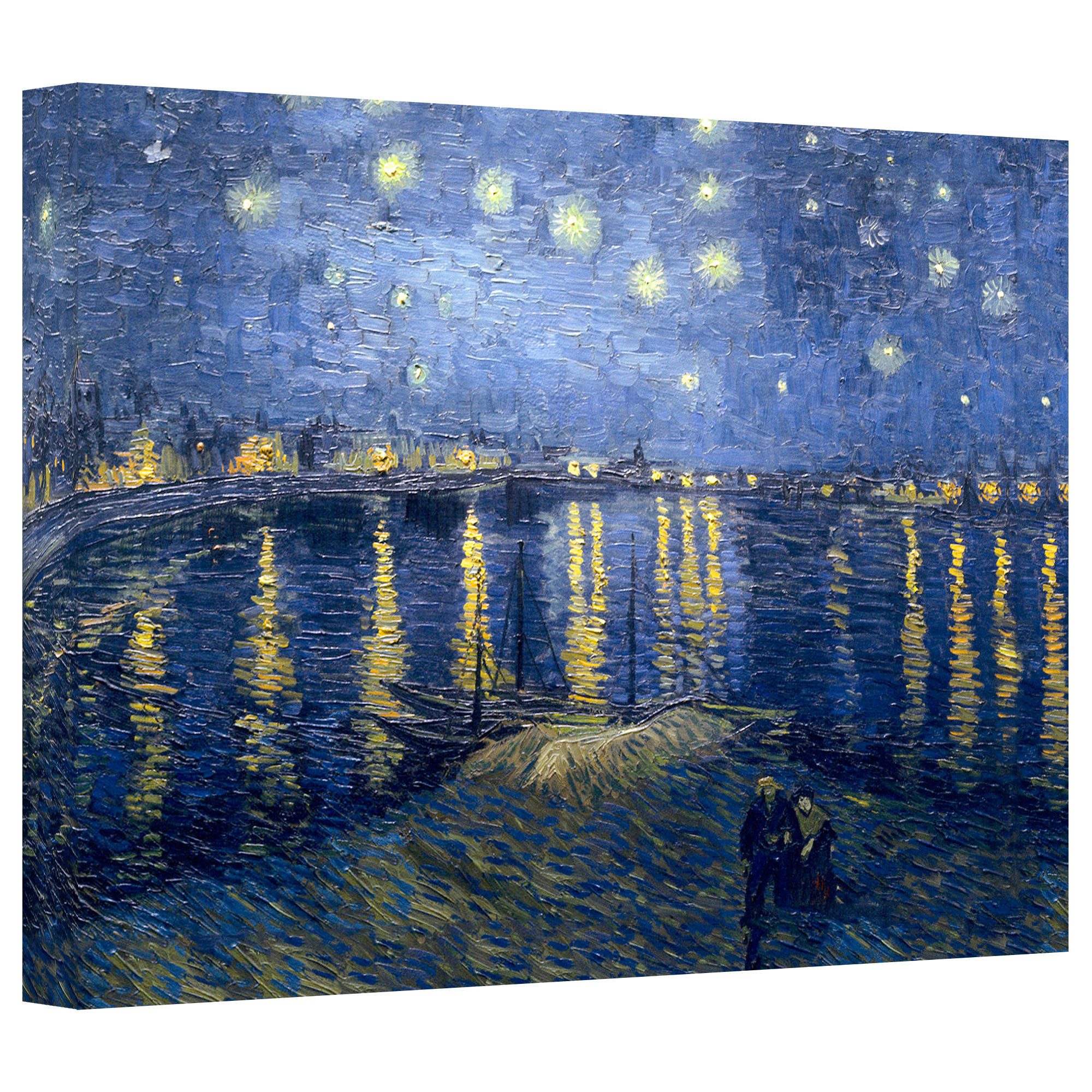 2000x2000 ... artwall starry night over the rhone by vincent van gogh painting print  on canvas ...