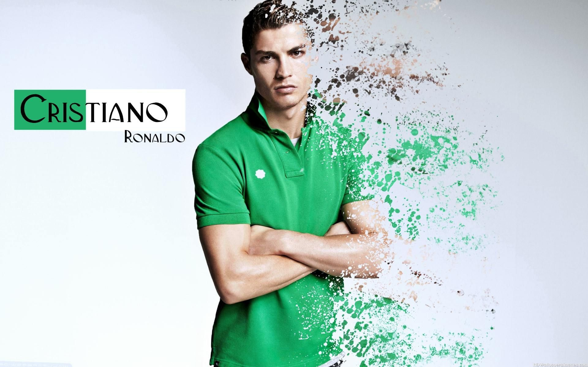 1920x1200 Cristiano Ronaldo in green shirt wallpaper
