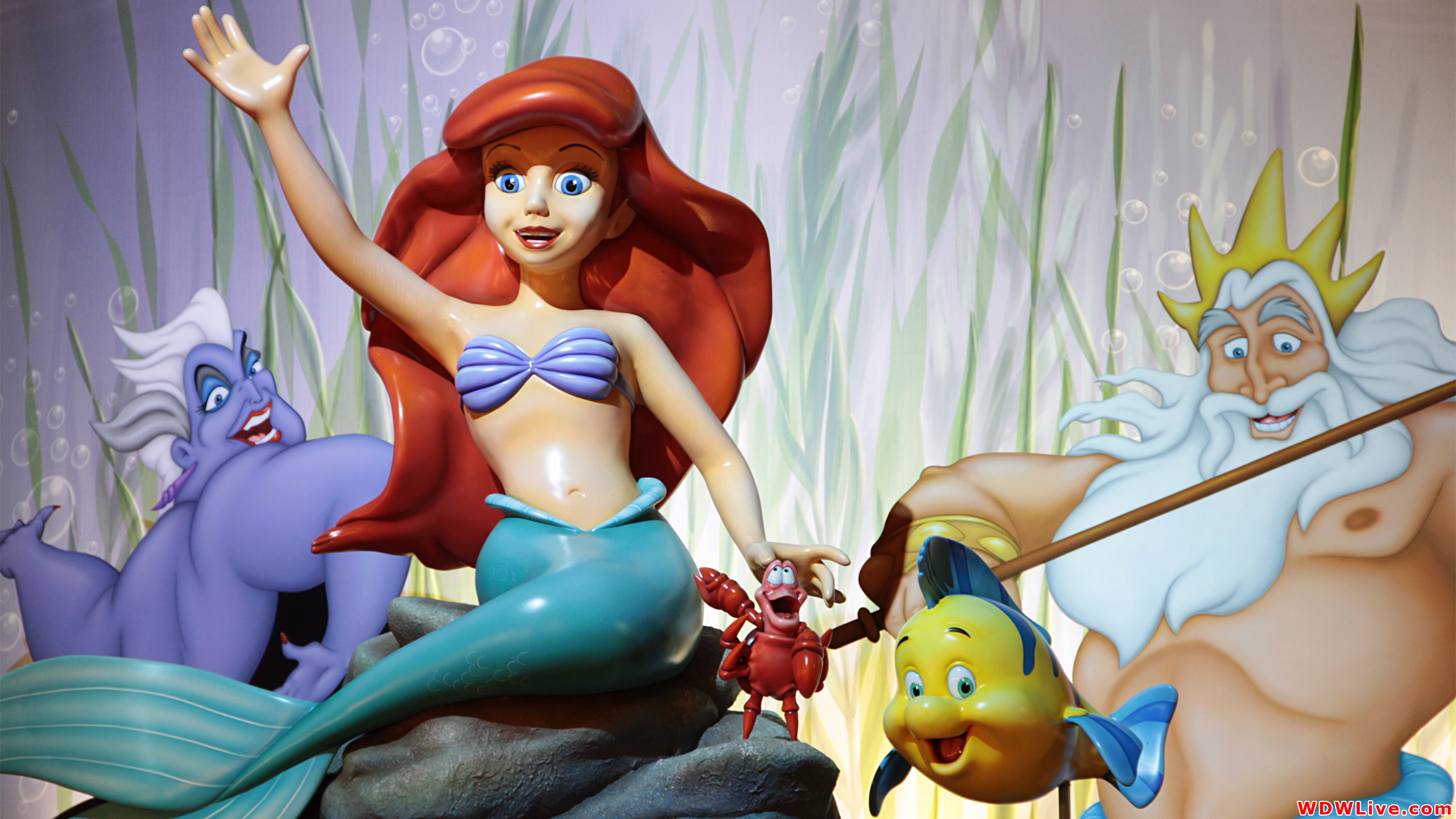 2560x1440 Voyage of The Little Mermaid Desktop Wallpaper