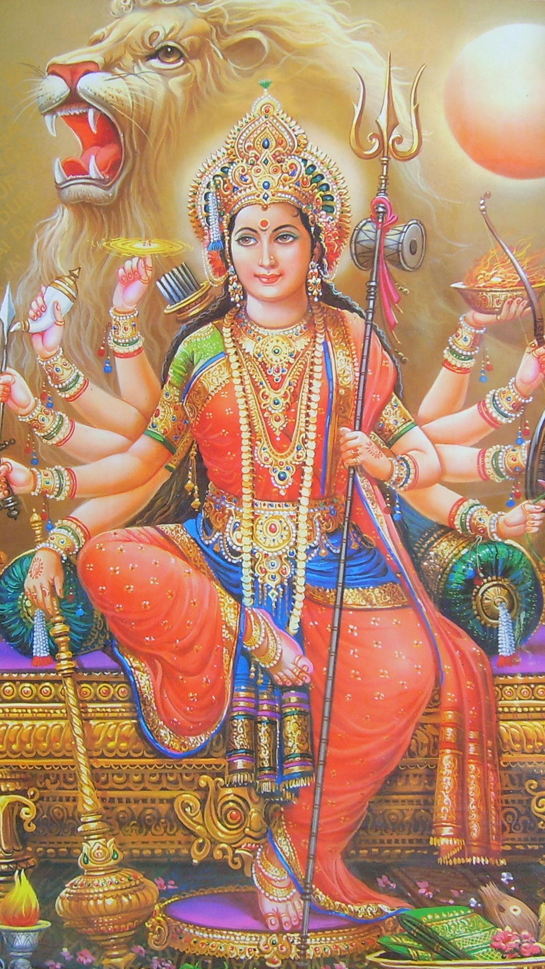1080x1920 Durga Maa Goddess