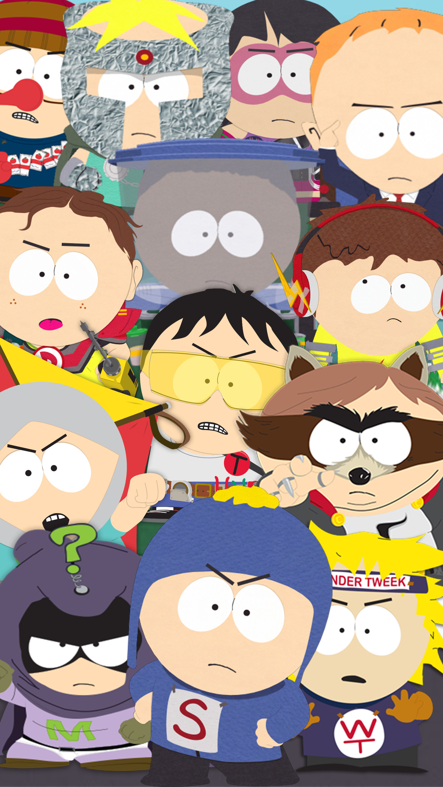 1440x2560 South Park Super Heroes Wallpaper for phones. Enjoy.