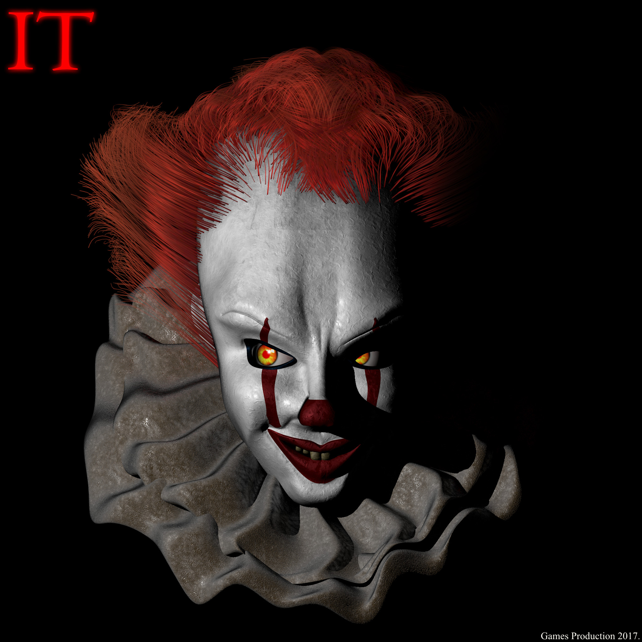 2048x2048 ... IT - Stylized Pennywise WIP by GamesProduction