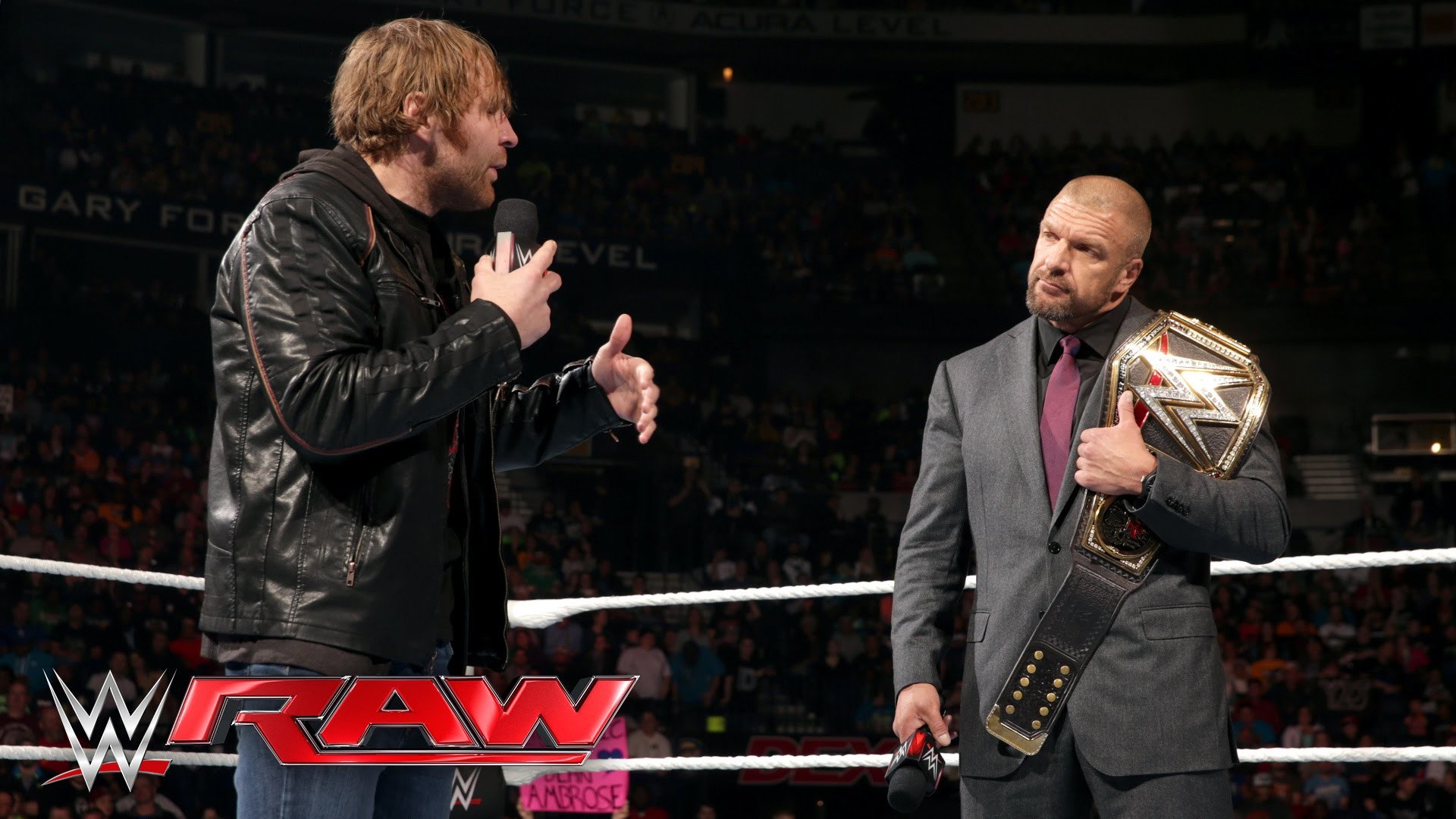 1920x1080 Dean Ambrose interrupts Triple H with a bold challenge: Raw, February 29,  2016 - YouTube