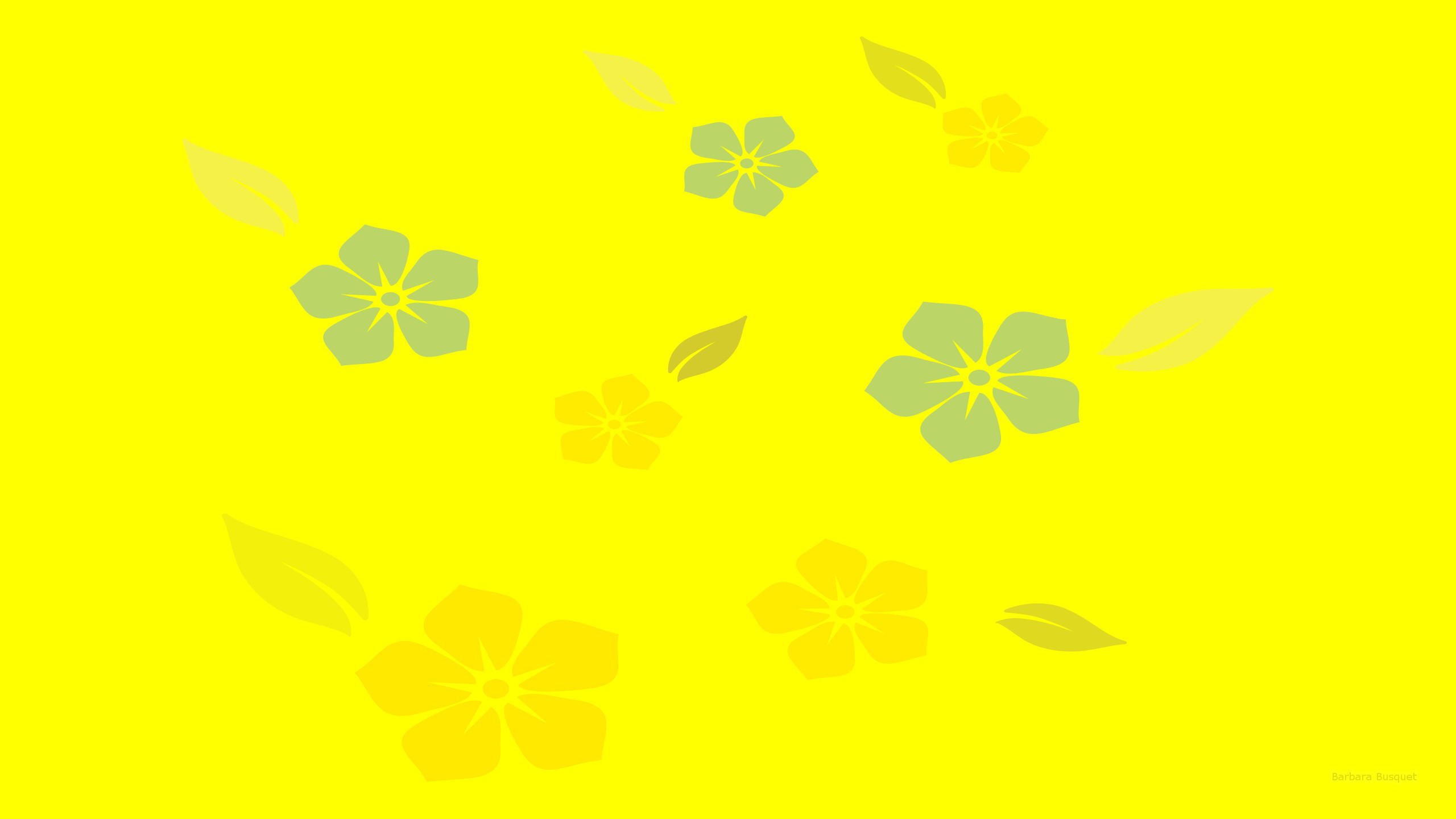 2560x1440 Simple desktop background with flowers.