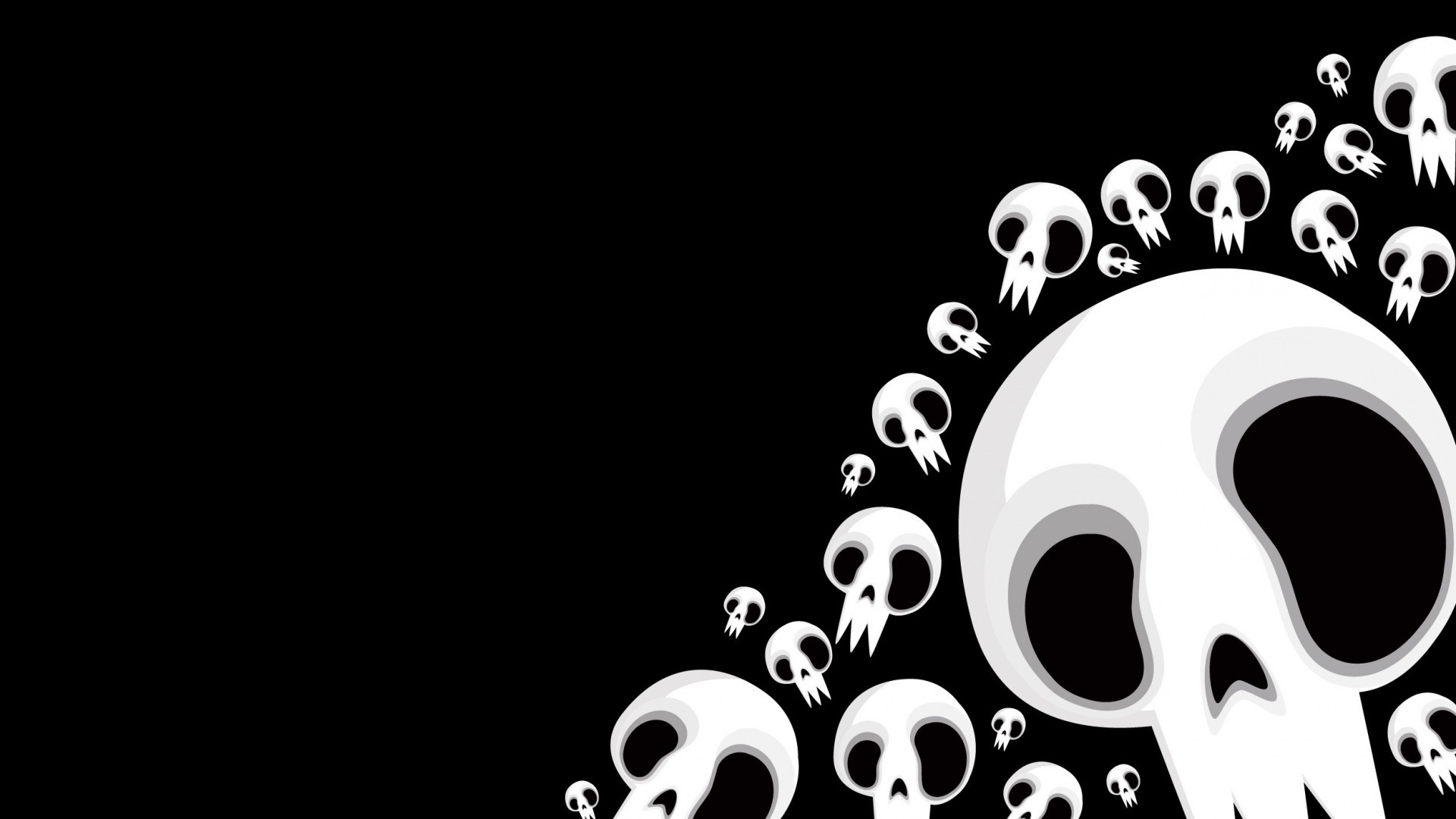 1920x1080 Get the latest skull, black, white news, pictures and videos and learn all  about skull, black, white from wallpapers4u.org, your wallpaper news source.