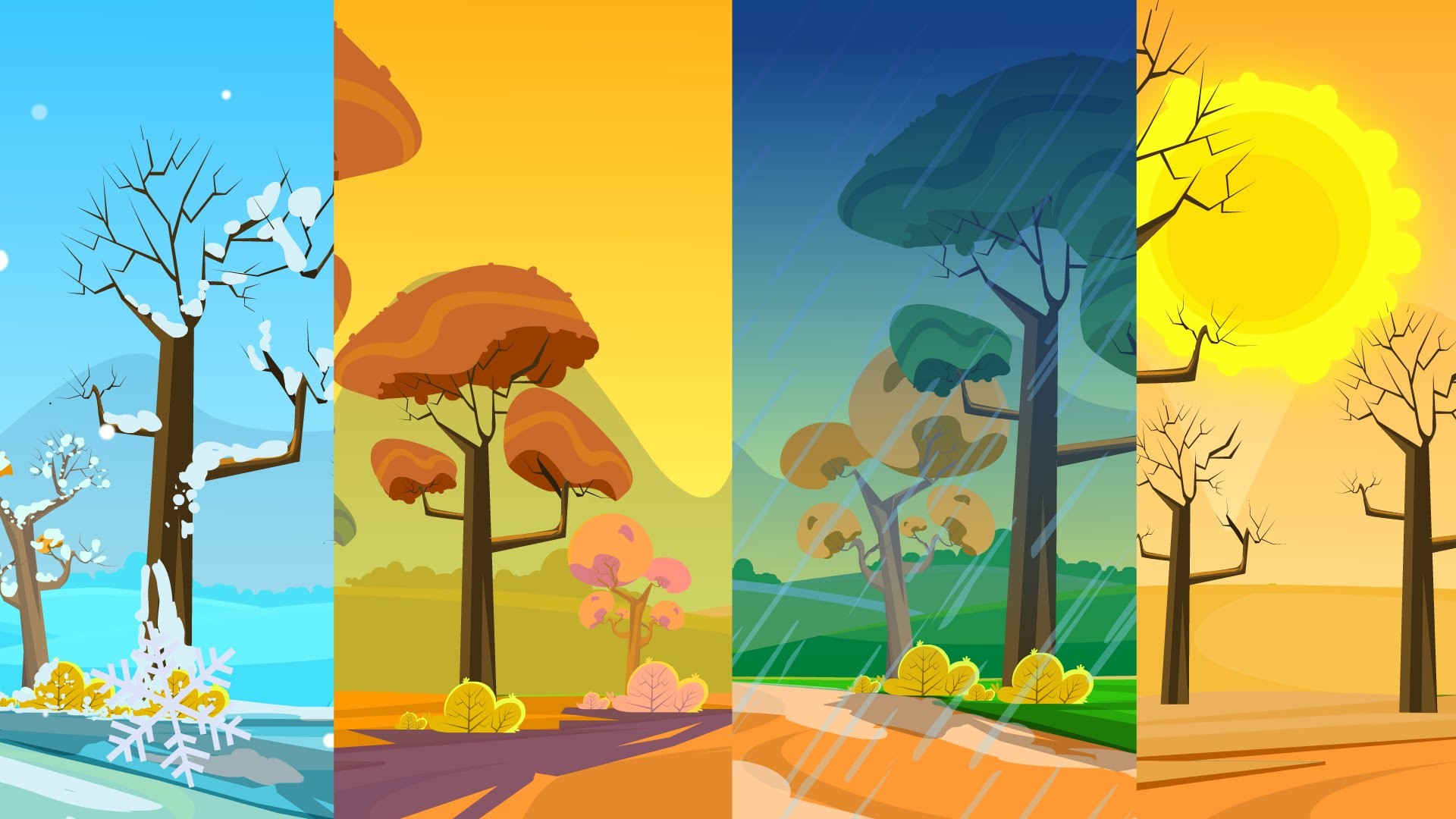 Four Seasons Wallpaper.