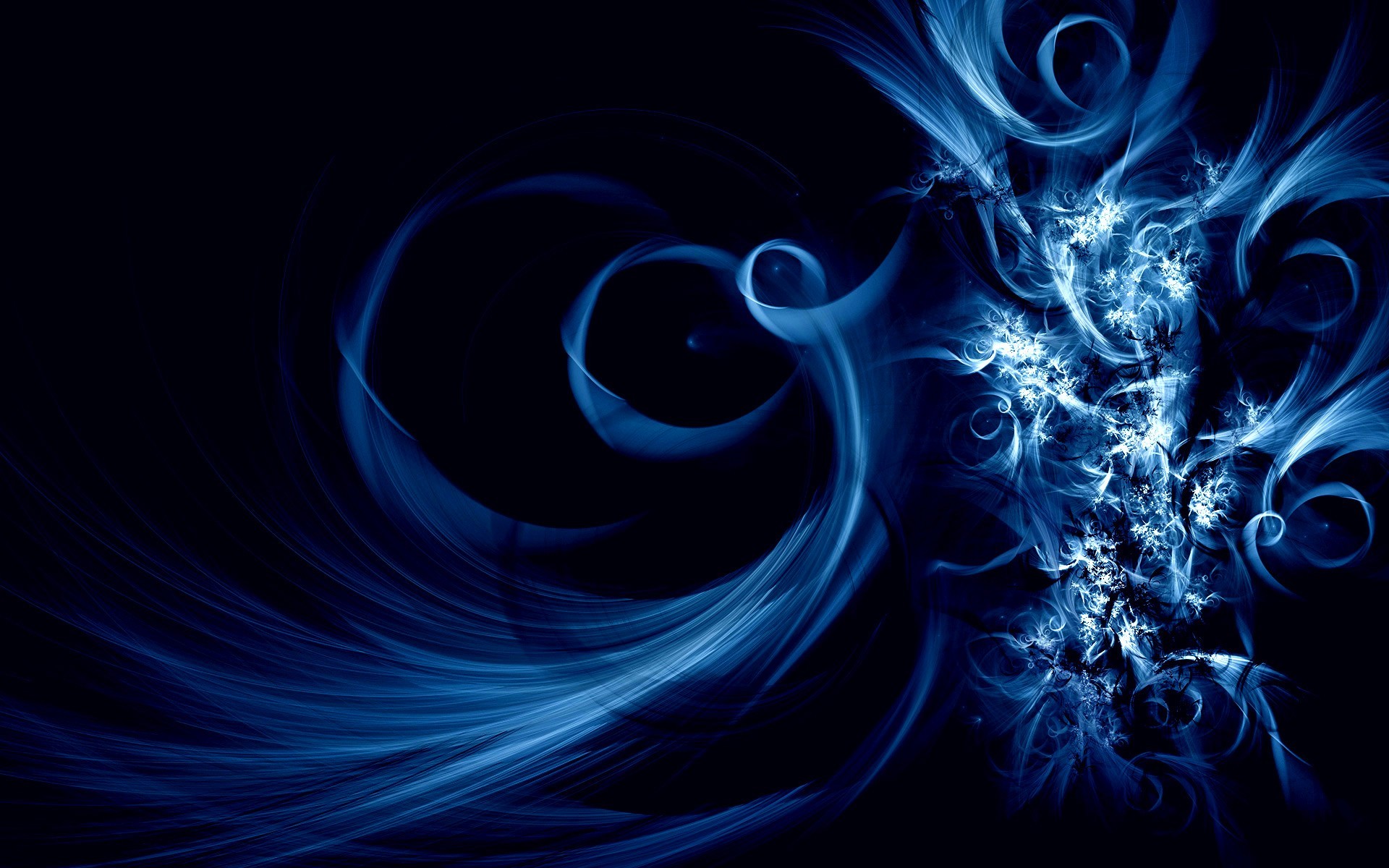 1920x1200 Black And Blue Abstract