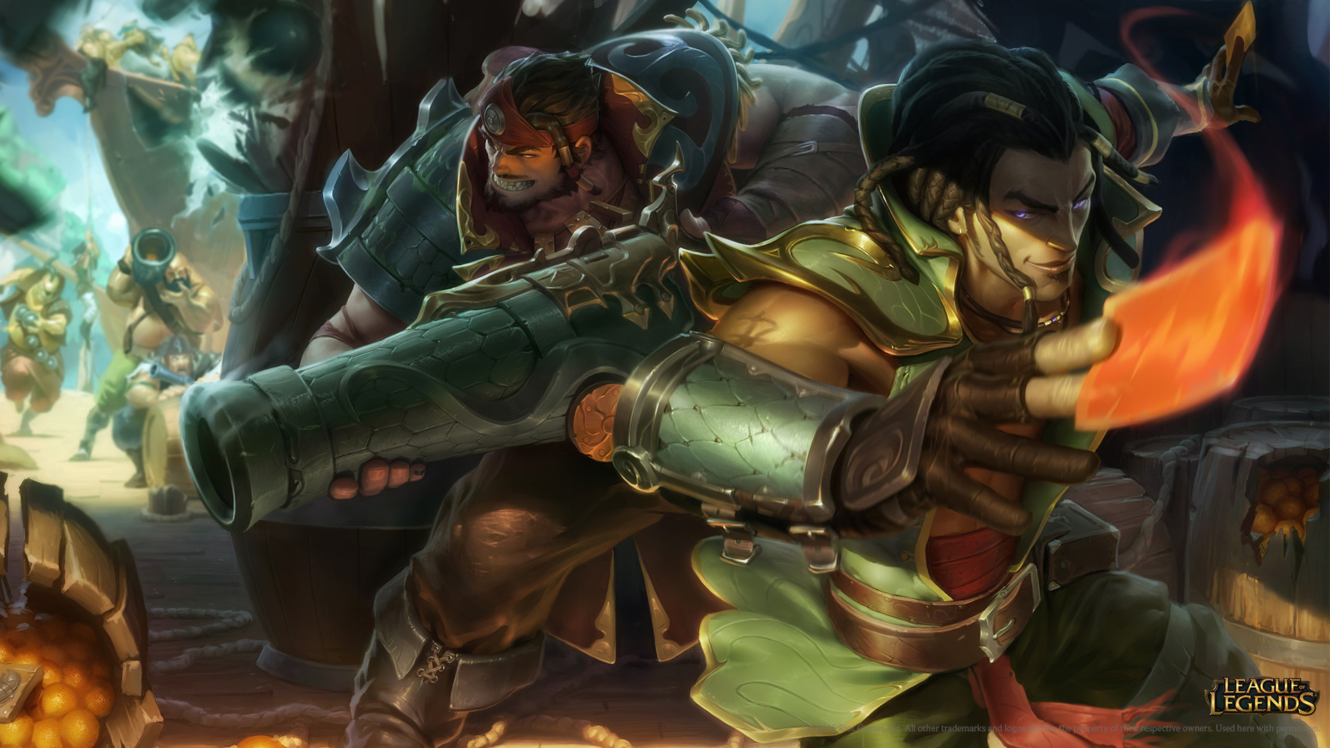 1920x1080 Cutthroat Graves and Cutpurse Twisted Fate Skins Wallpaper
