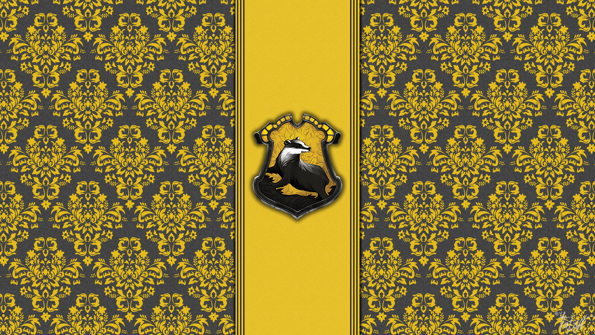 1920x1080 House hufflepuff wallpaper hogwarts paper art theladyavatar | Harry Potter  | Pinterest | Colors, Paper and Desktop wallpapers