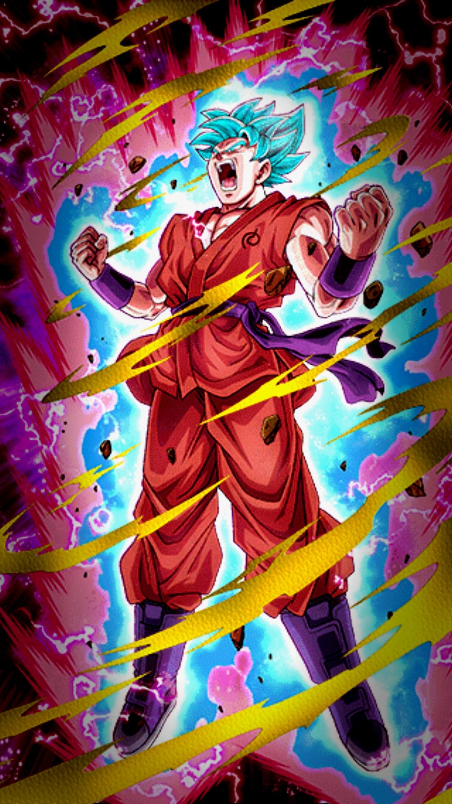 1440x2560 SSBKK Goku wallpaper modded to my liking (maybe yours too?