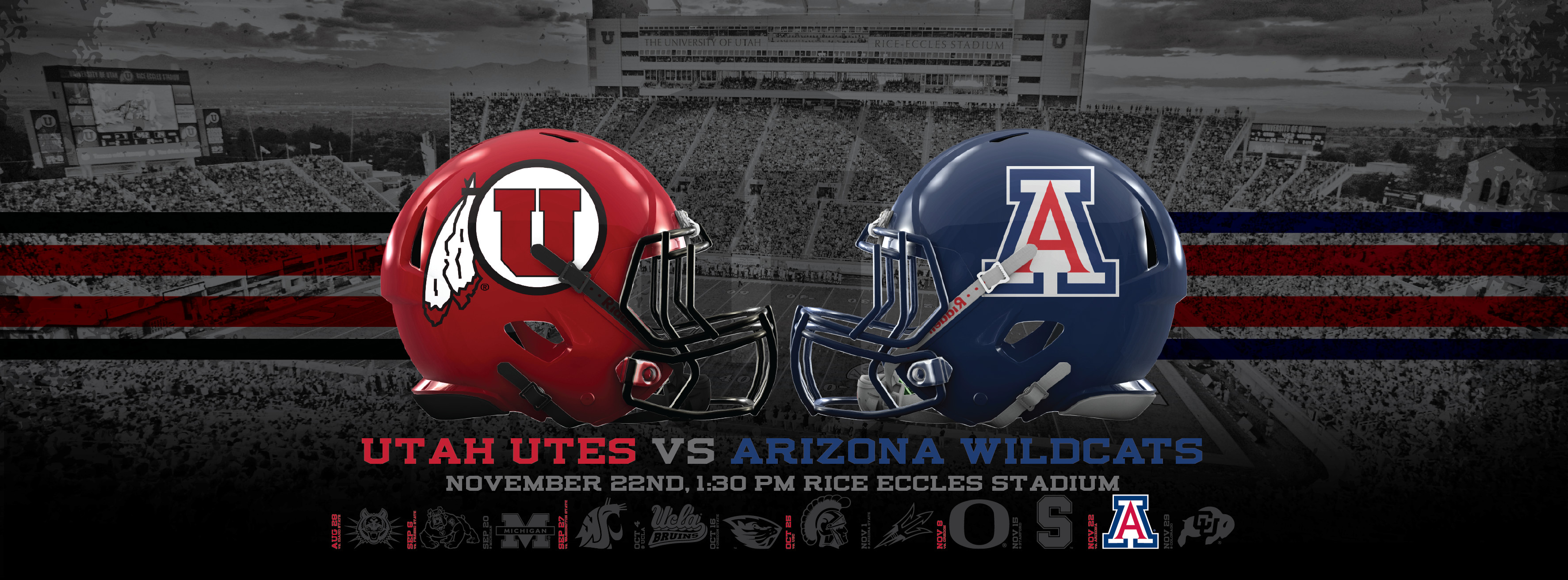 3546x1313 Utah Utes vs Arizona Wildcats Wallpapers Dahlelama 
