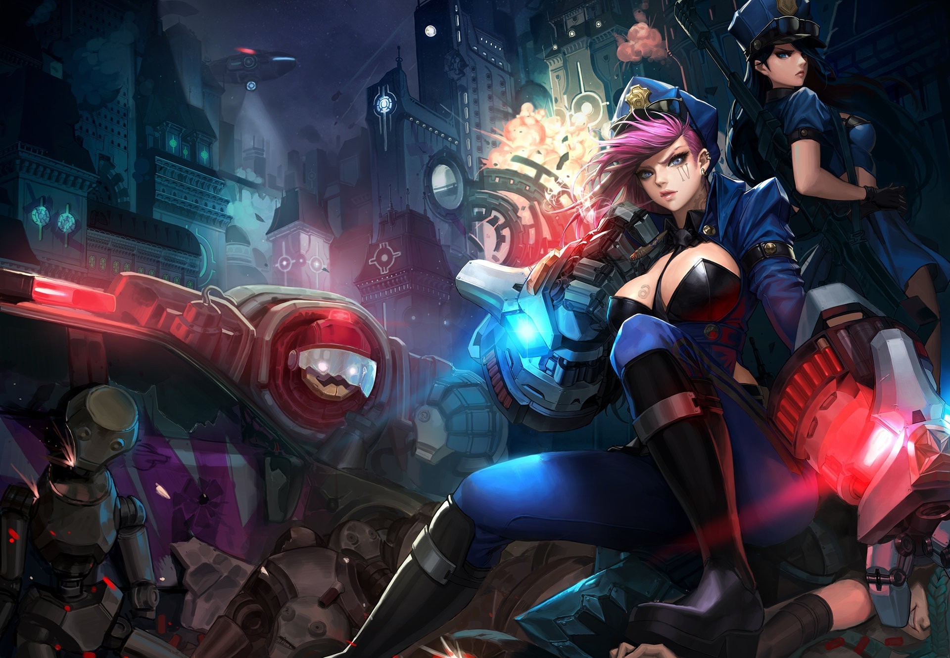 1920x1331 manga, League Of Legends, Vi, Caitlyn (league Of Legends), Blitzcrank  (league Of Legends), Jinx (League Of Legends) Wallpapers HD / Desktop and  Mobile ...