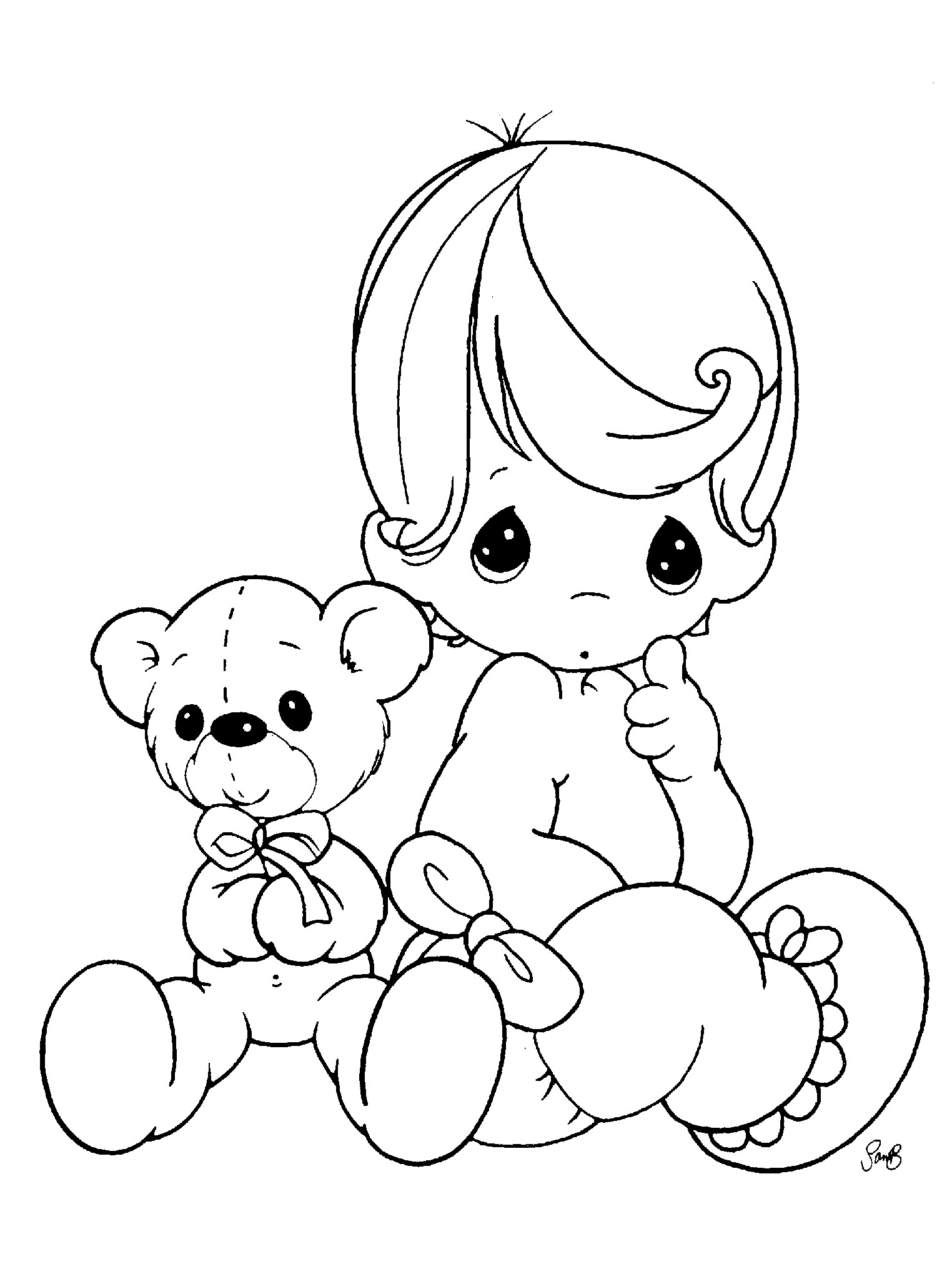 1524x2047 moments baby boy and teddy bear baby cartoon clipart