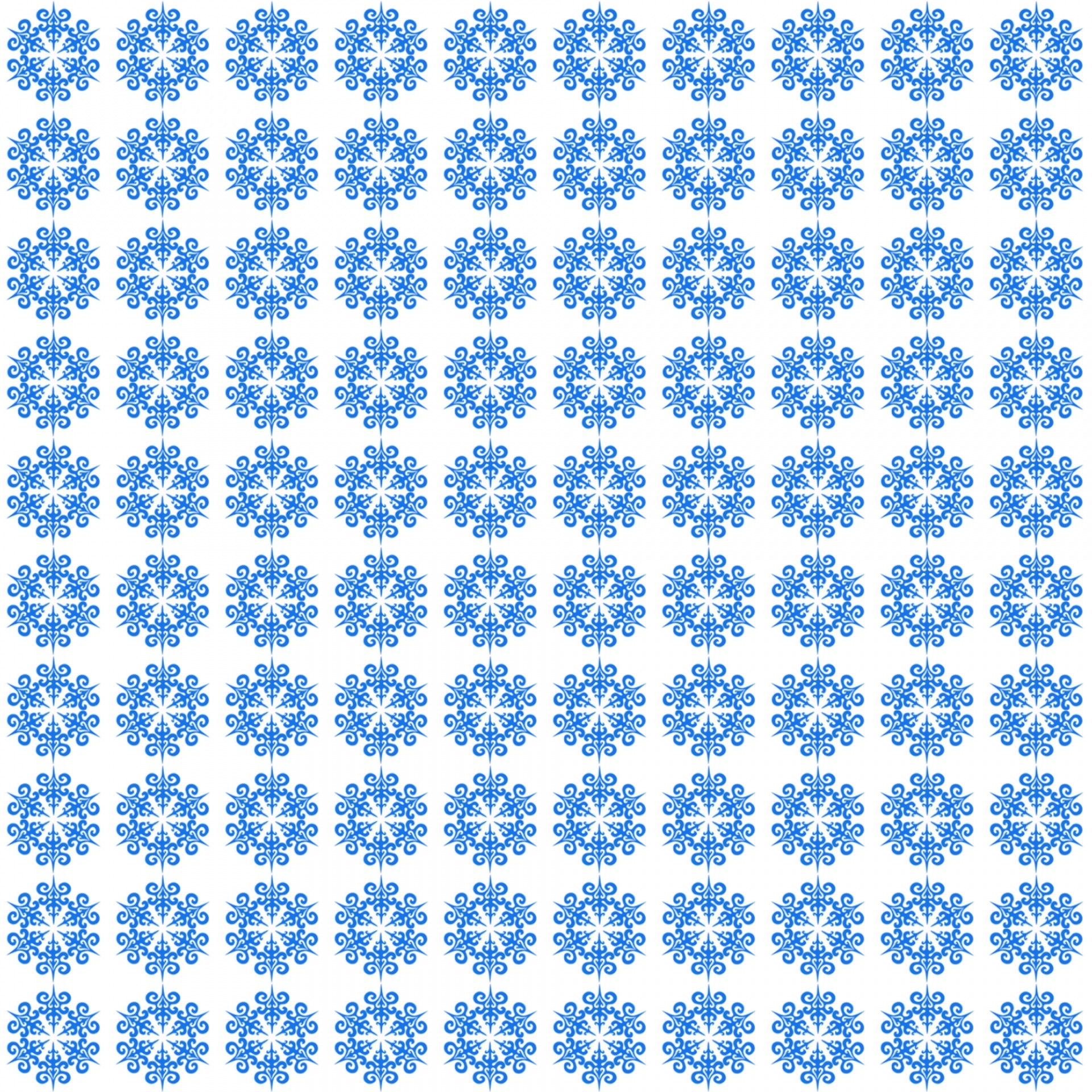 1920x1920 Snowflake Background Blue