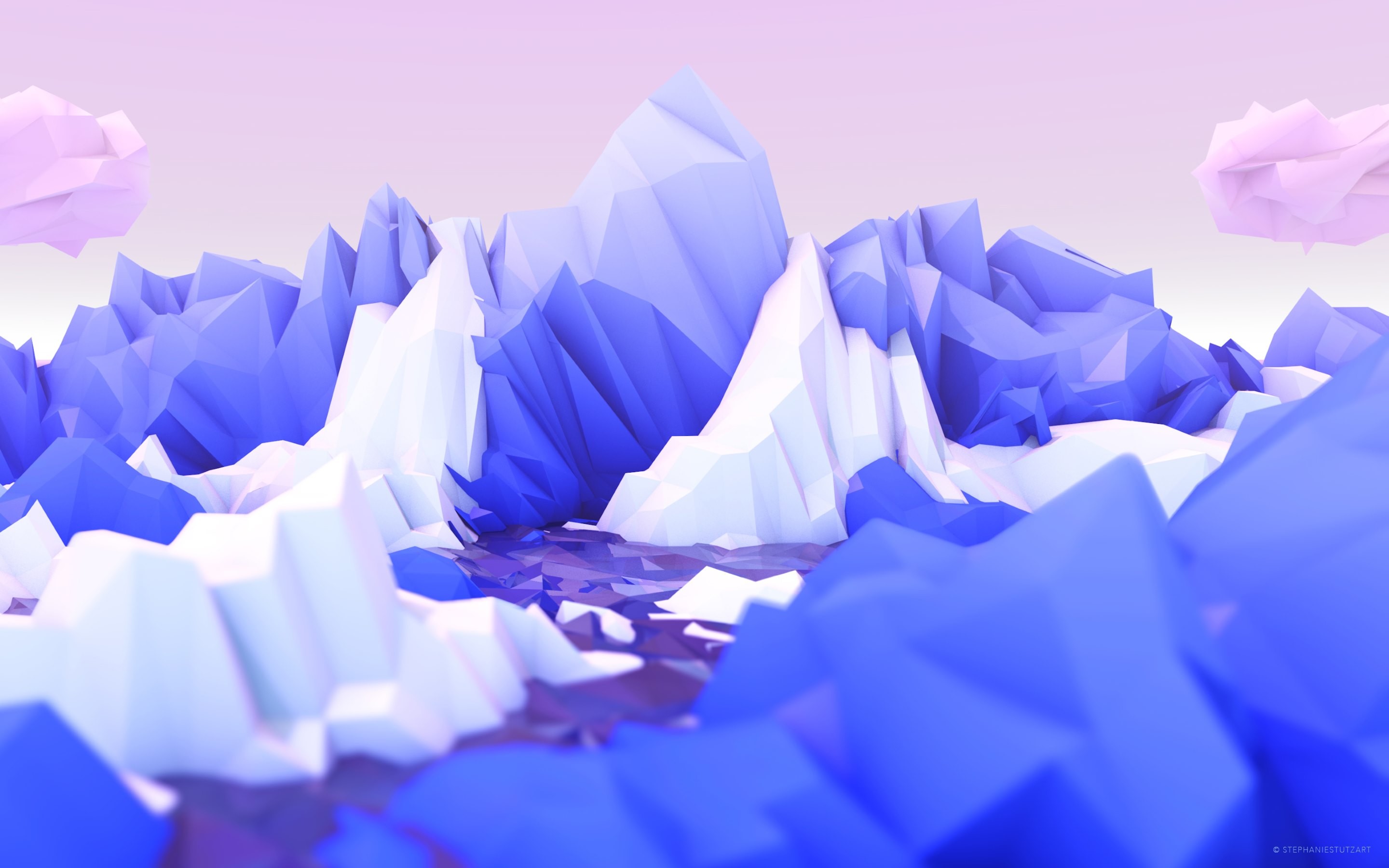 2880x1800 And here's the 2nd low poly art wallpaper from portfolio of the talented  digital artist - Stephanie Stutz Â· With her permission, the wallpaper is  optimized ...