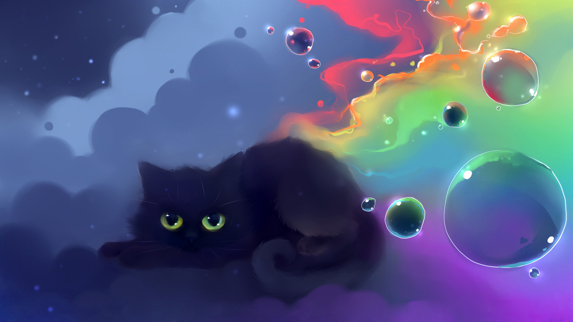 1920x1080 Space Cat Wallpaper by I-AM-RESISTY