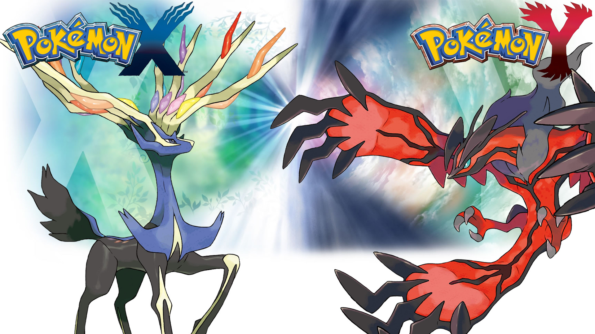 1920x1080 ... Pokemon X Y - Wallpaper - Xerneas and Yveltal by Thelimomon