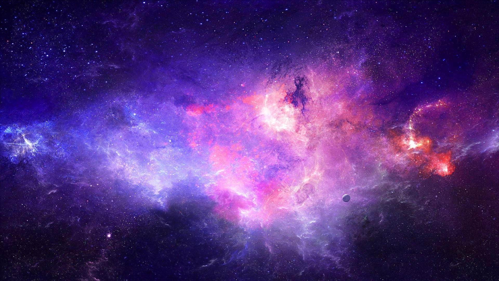 1920x1080 Nebula, Colorful, Stars, Galaxy, Planet