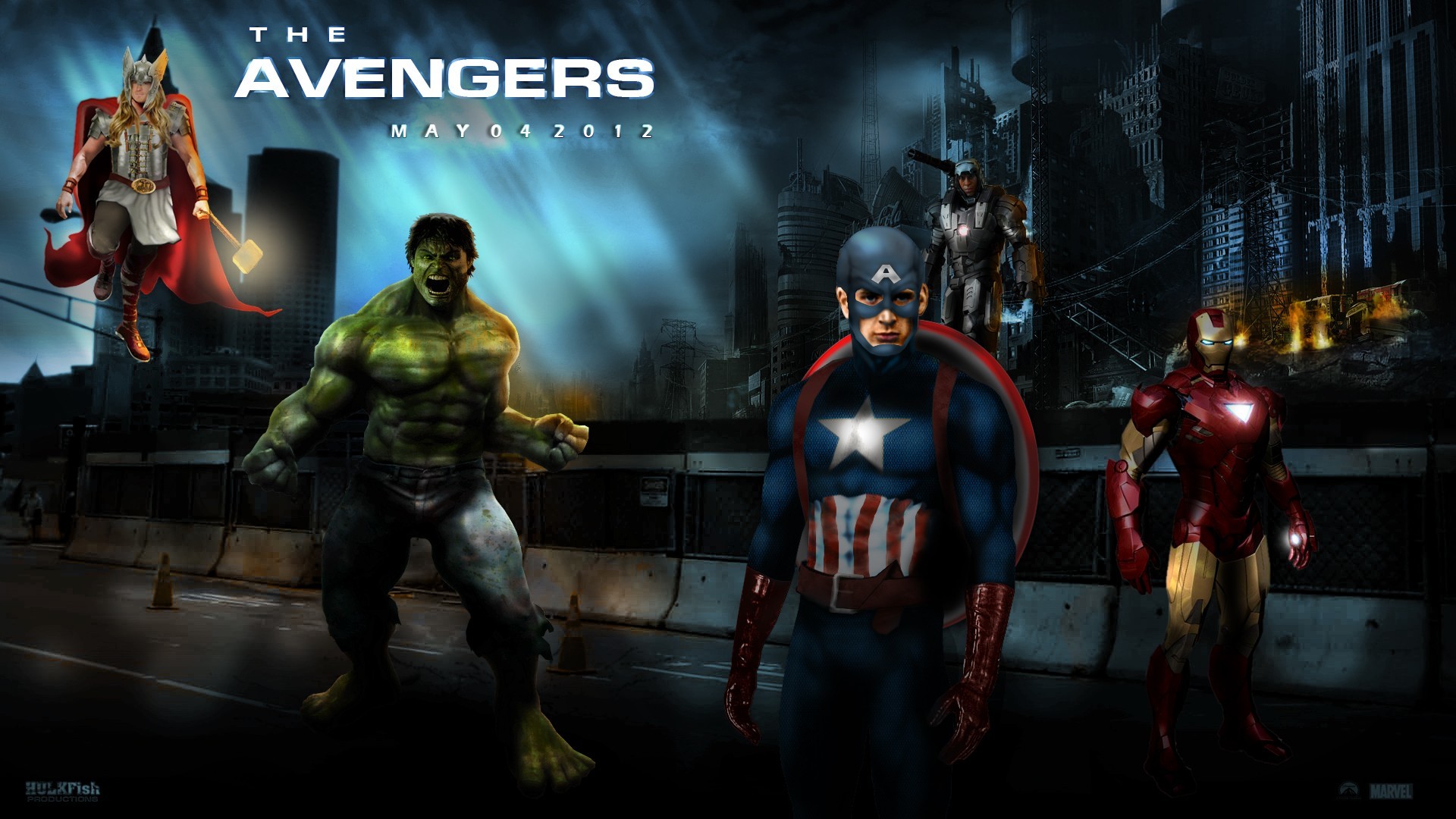 1920x1080 Movie - The Avengers Thor Hulk Captain America Iron Man Avengers War  Machine Wallpaper
