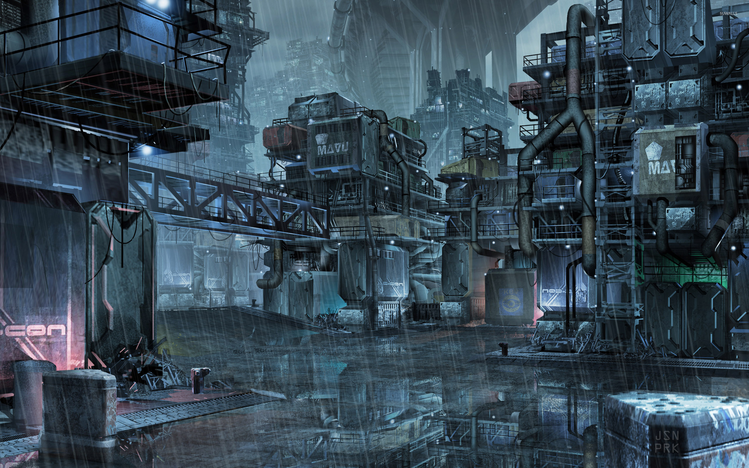 2560x1600 Cyberpunk slums of the future wallpaper  jpg
