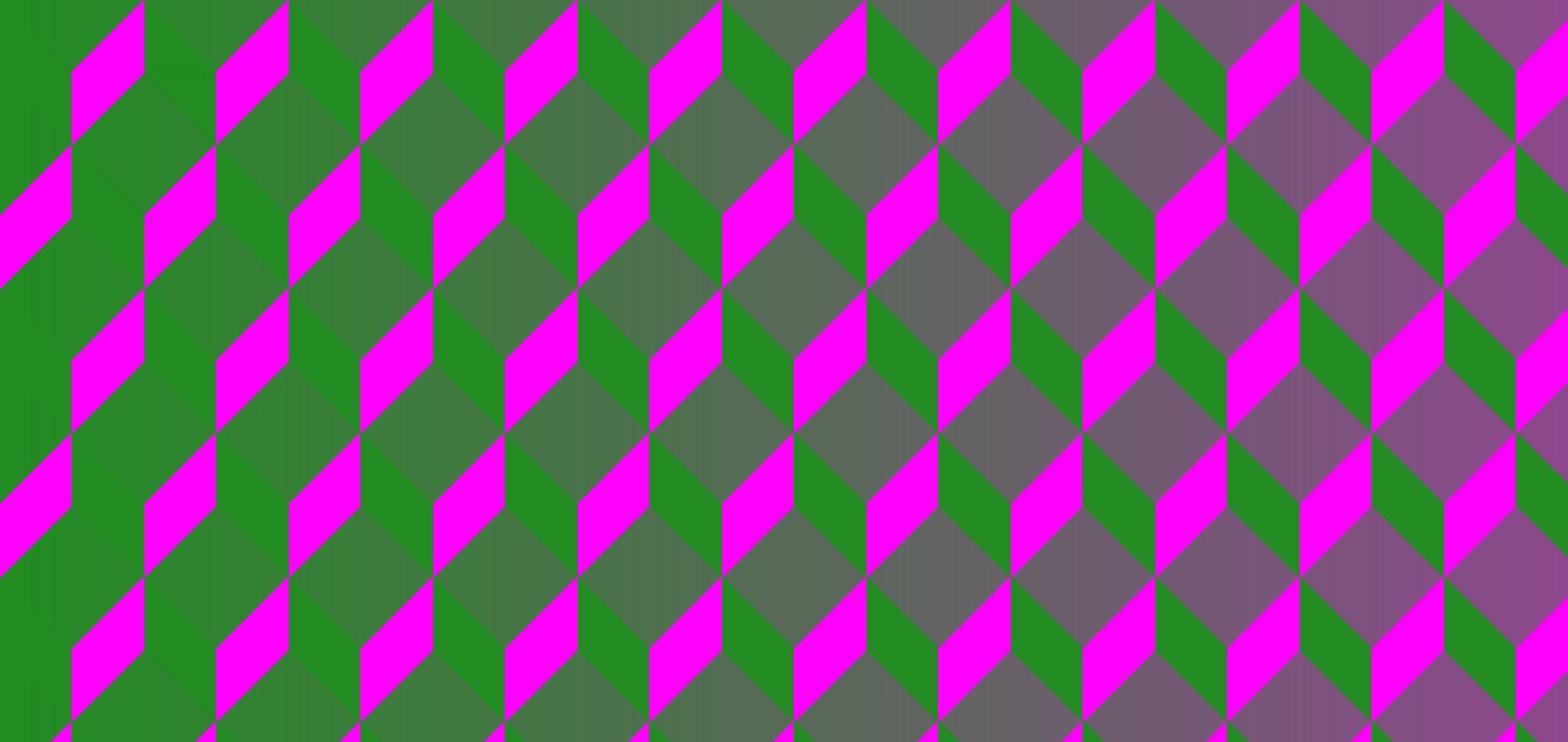2280x1080 #228B22 Forest Green #FF00FF Magenta Fuchsia Purple 3d Cubes Gradient  Background