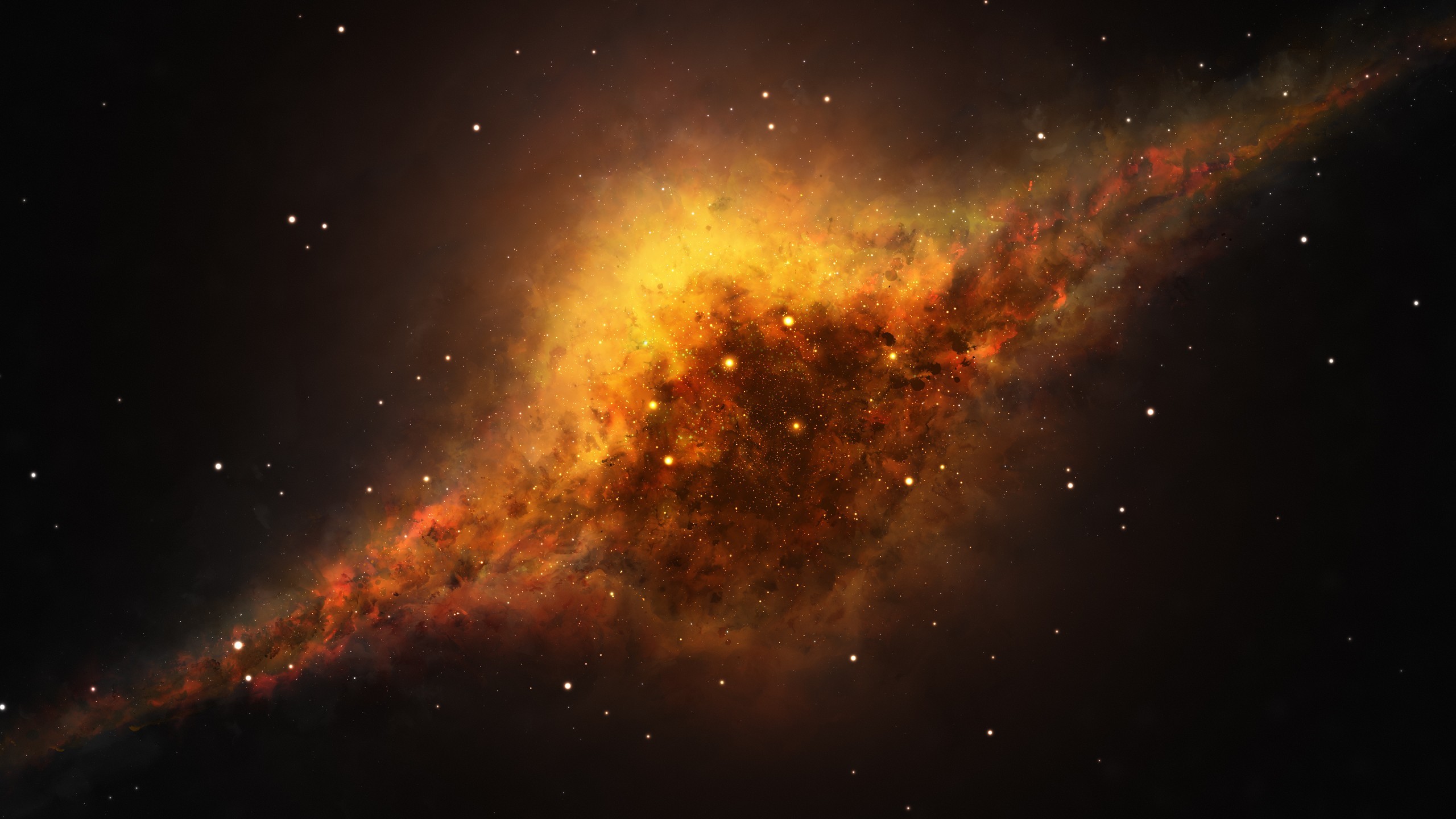 2560x1440 Space / Spiral galaxy Wallpaper